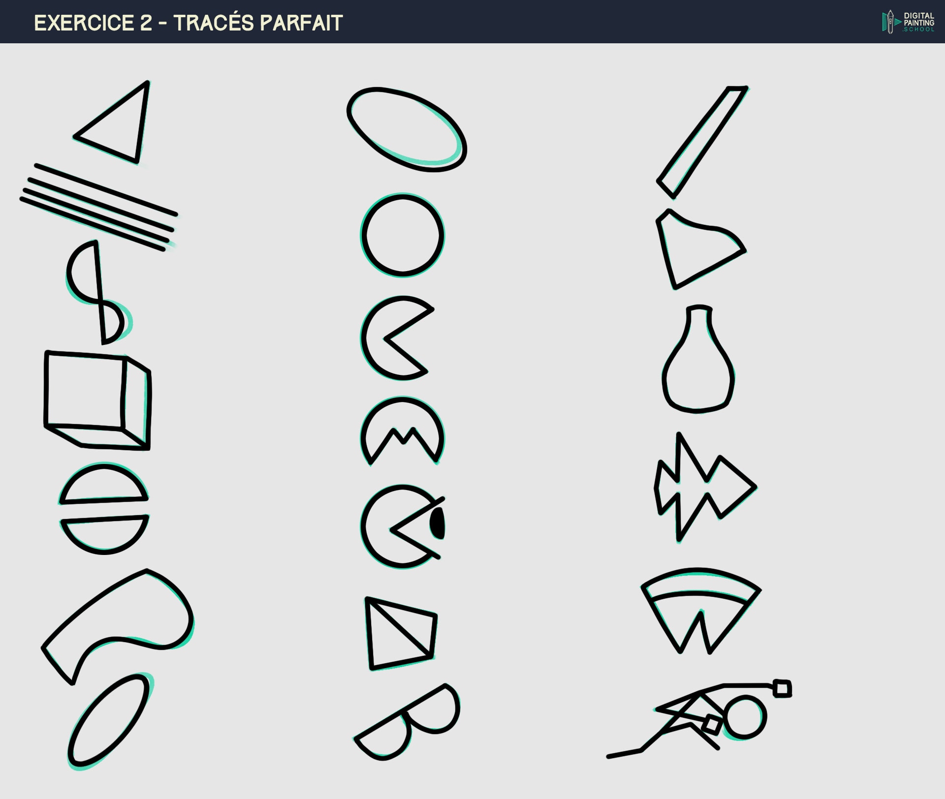 P1 - CH2 - Ex 2: Croquis simples & tracés parfaits par Chaber