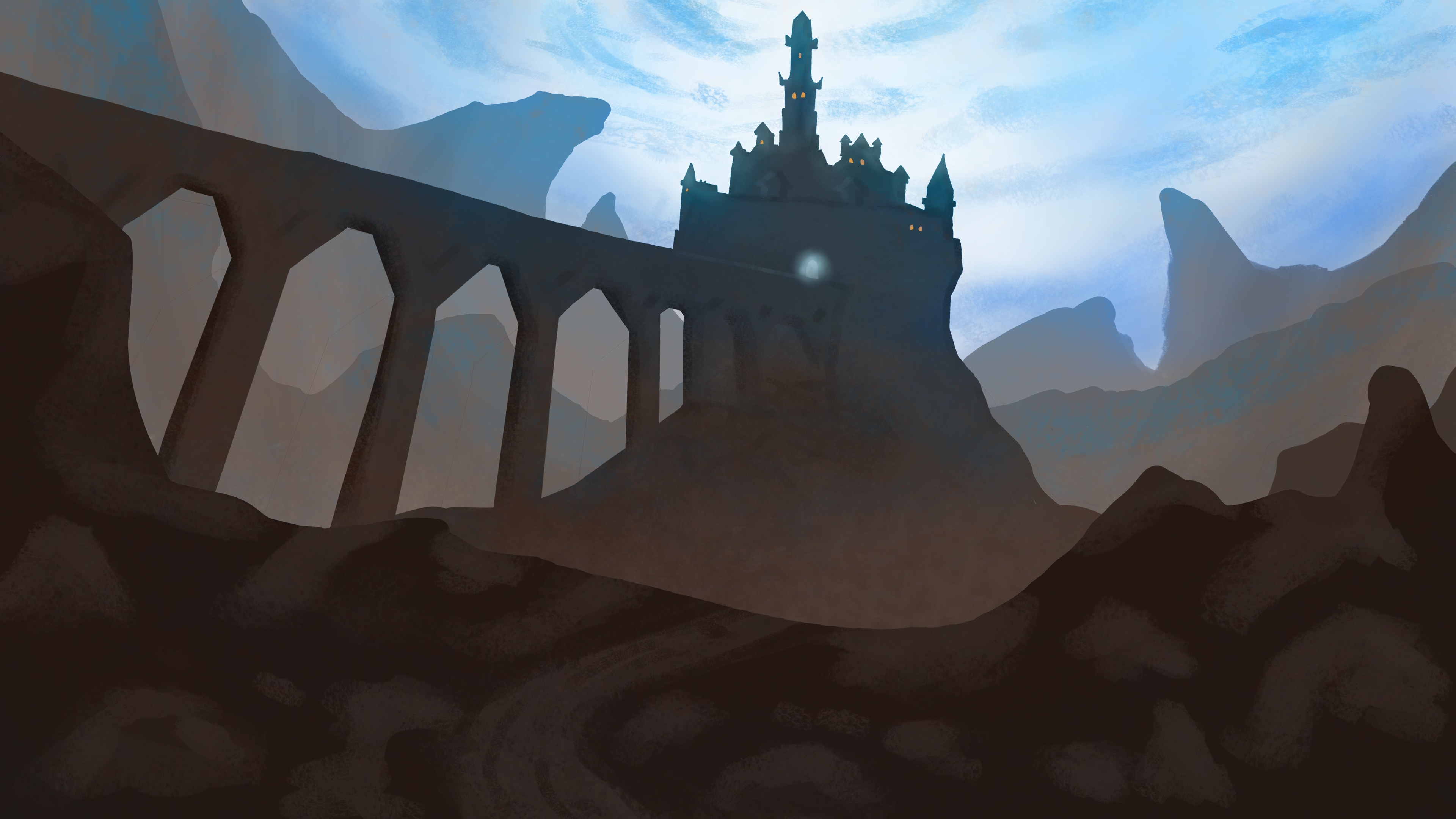 Exercice 4 du Chapitre 3 - Paysage Fantasy par ravayra