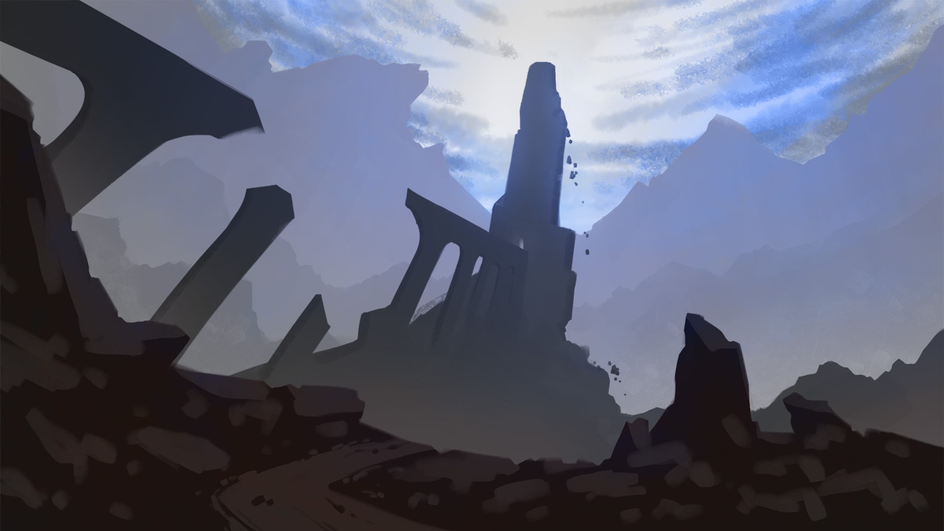 P1 - CH3 - Ex 4 : Paysage de fantasy par Chaber