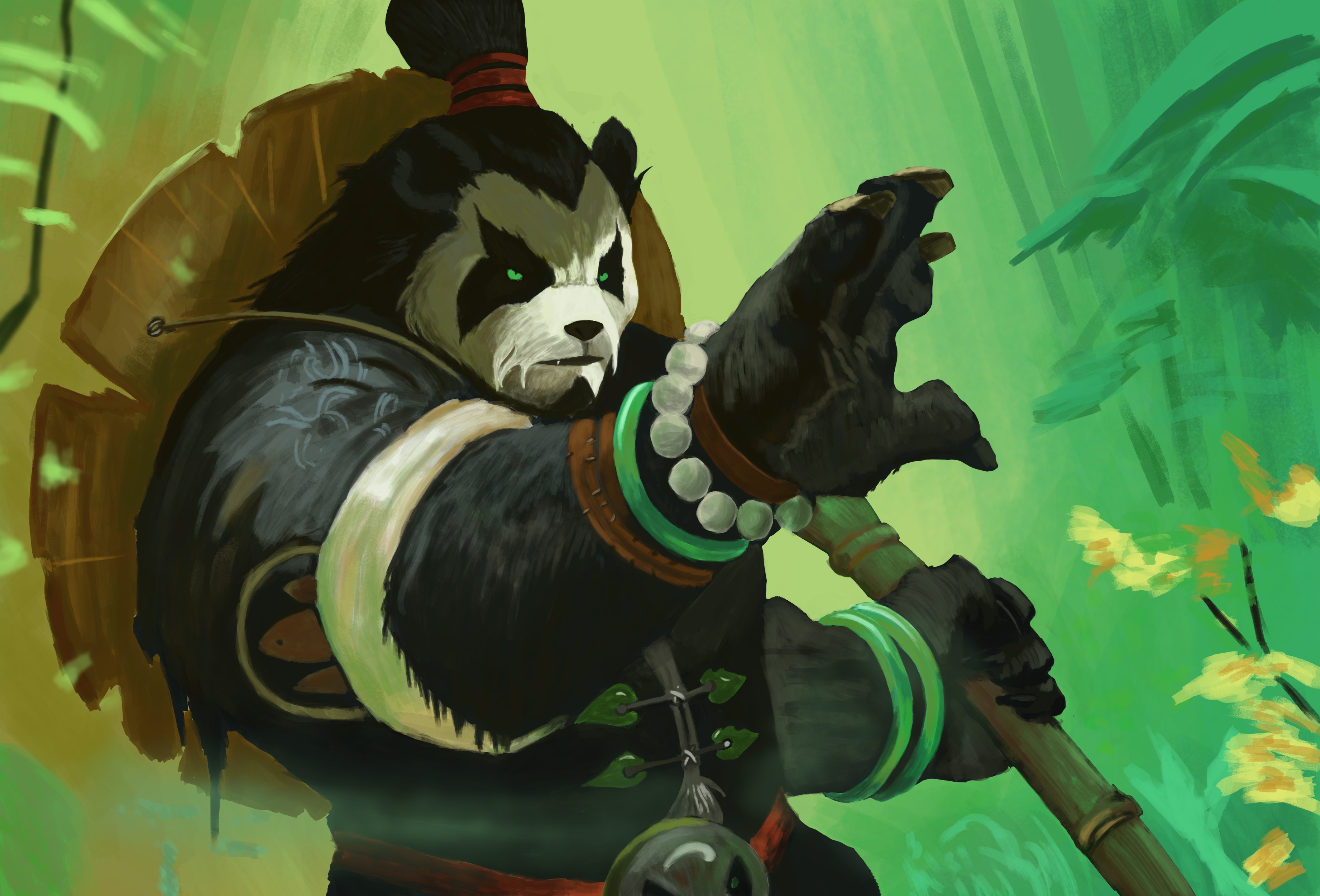 Etude d''un pandaren moine par Alban Epiphane