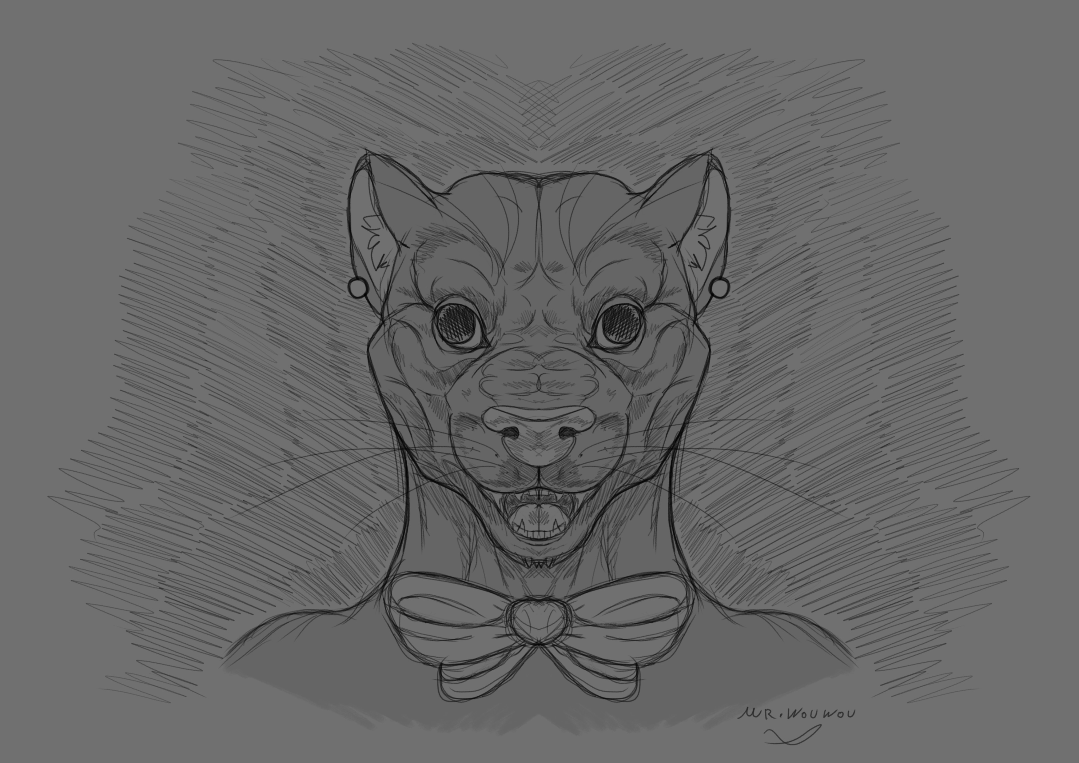 Black Panther Sketchart par Mr.Wouwou