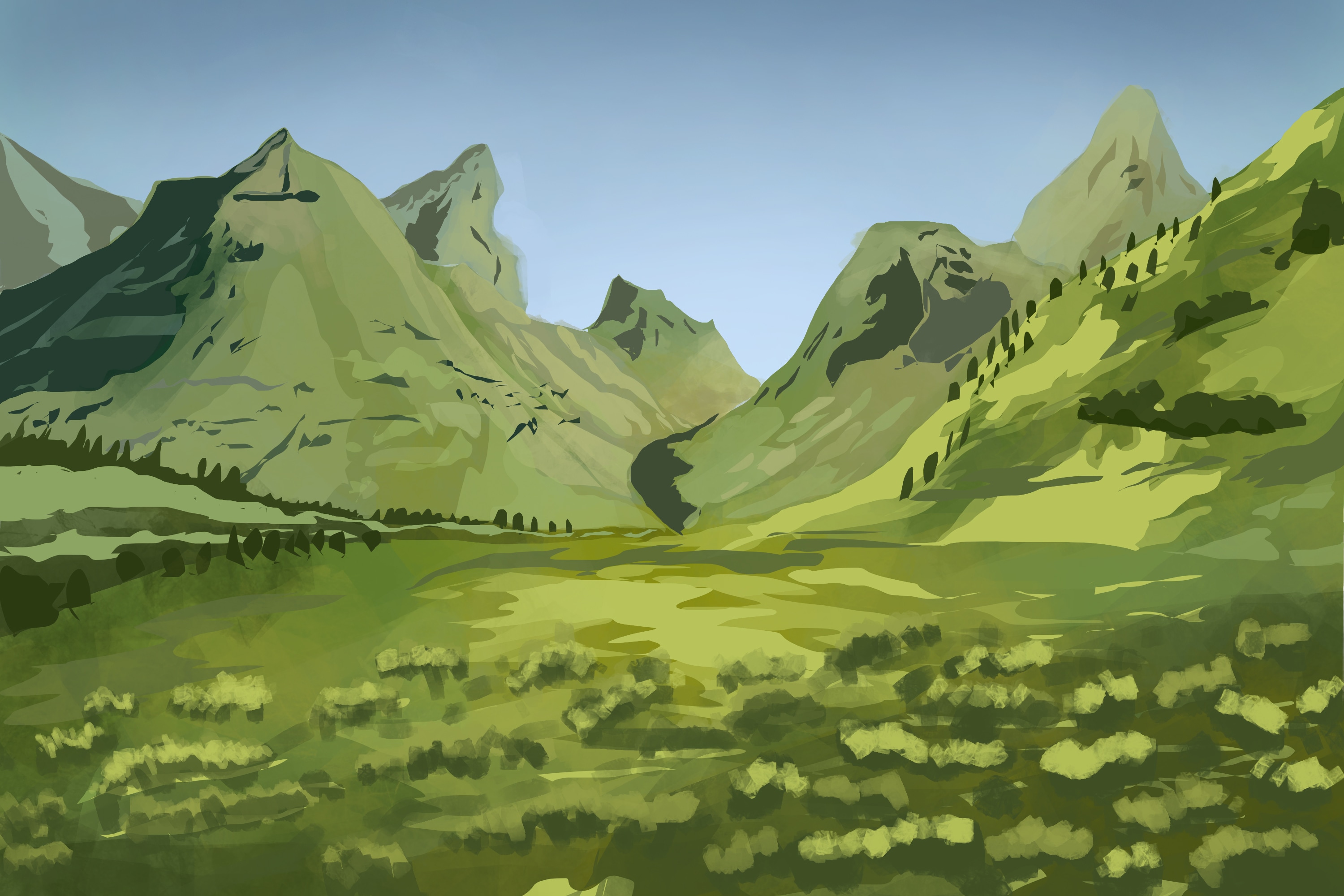 Paysage au Lasso par Nueve