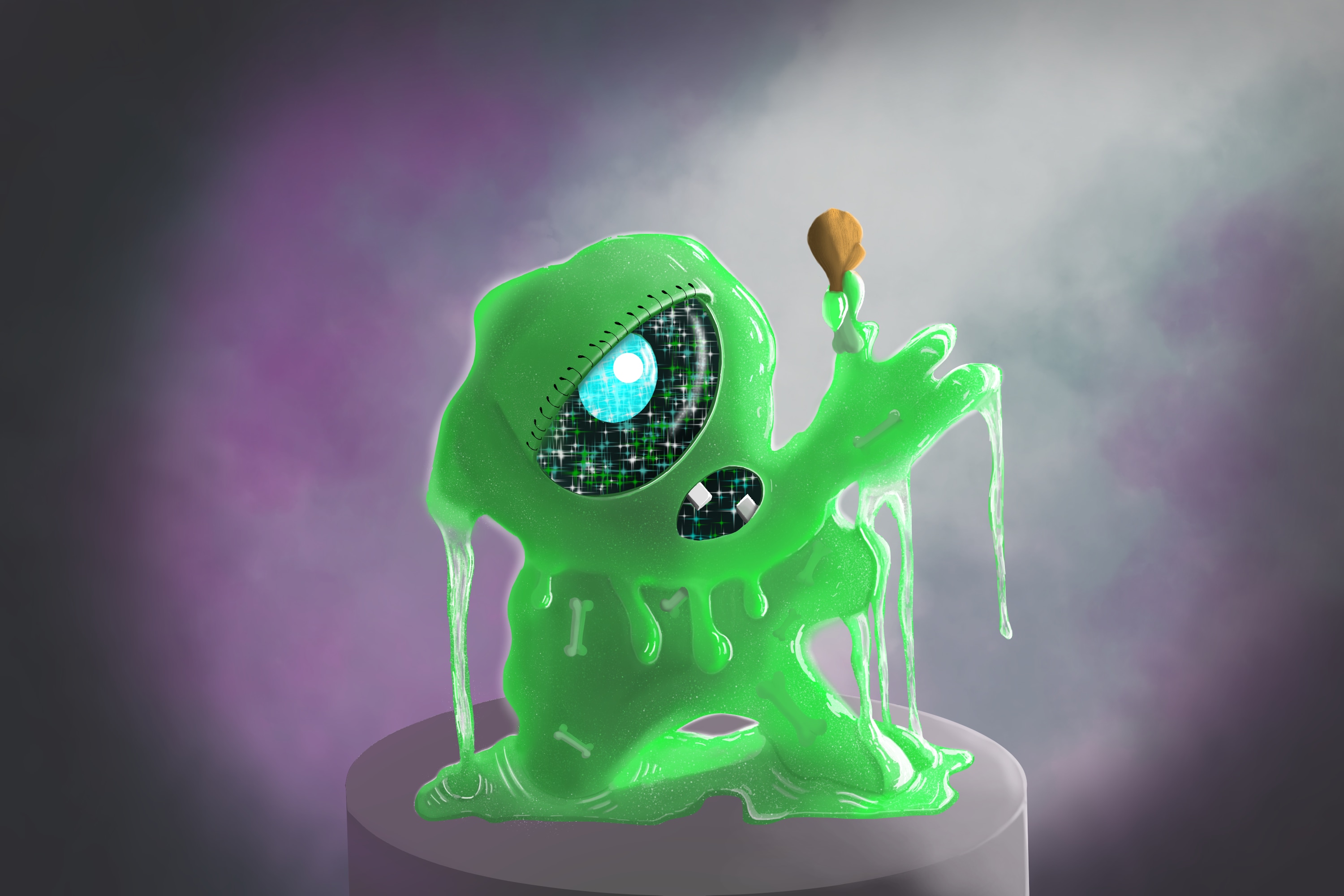 Monstre d'animation - Slime par yanguel