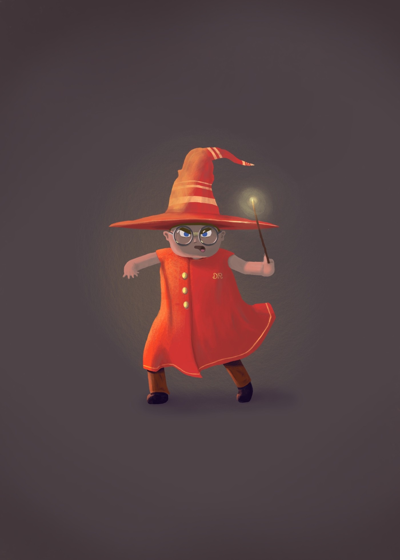 Petit sorcier cartoon par dari