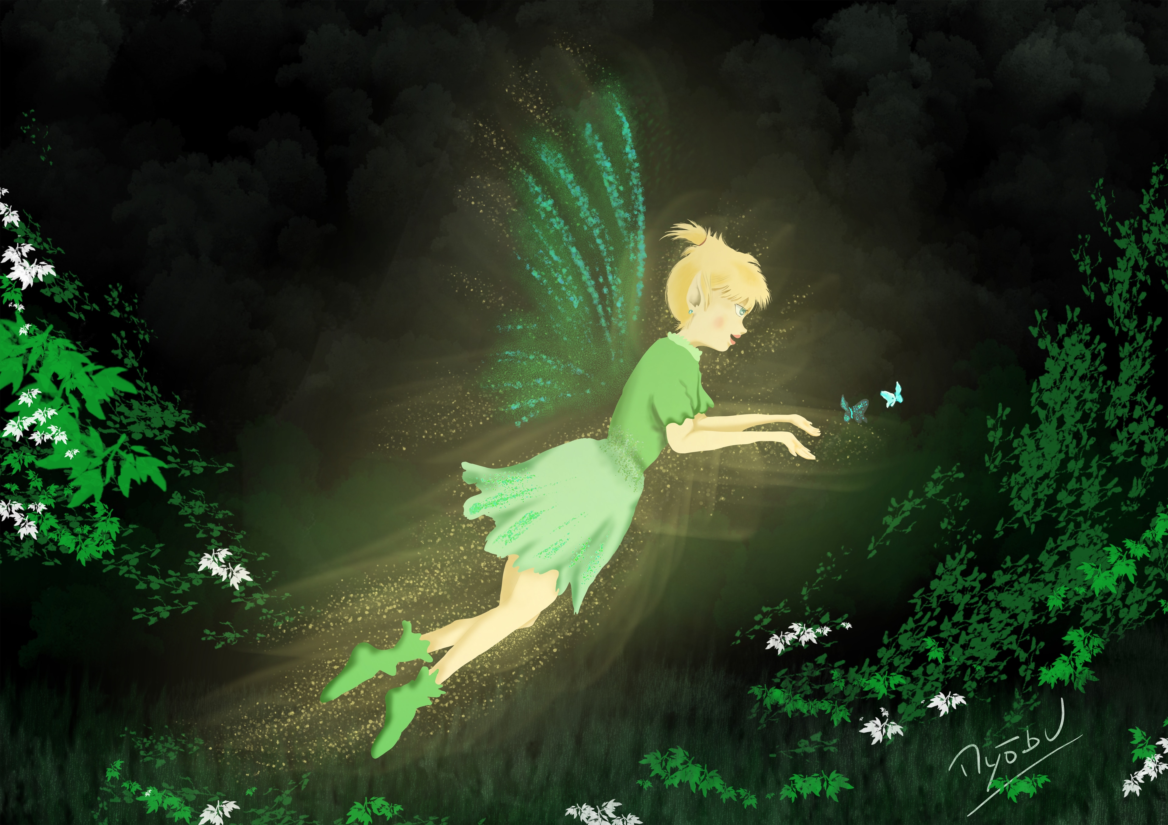 La petite fée dans la forêt par fatchedeu013
