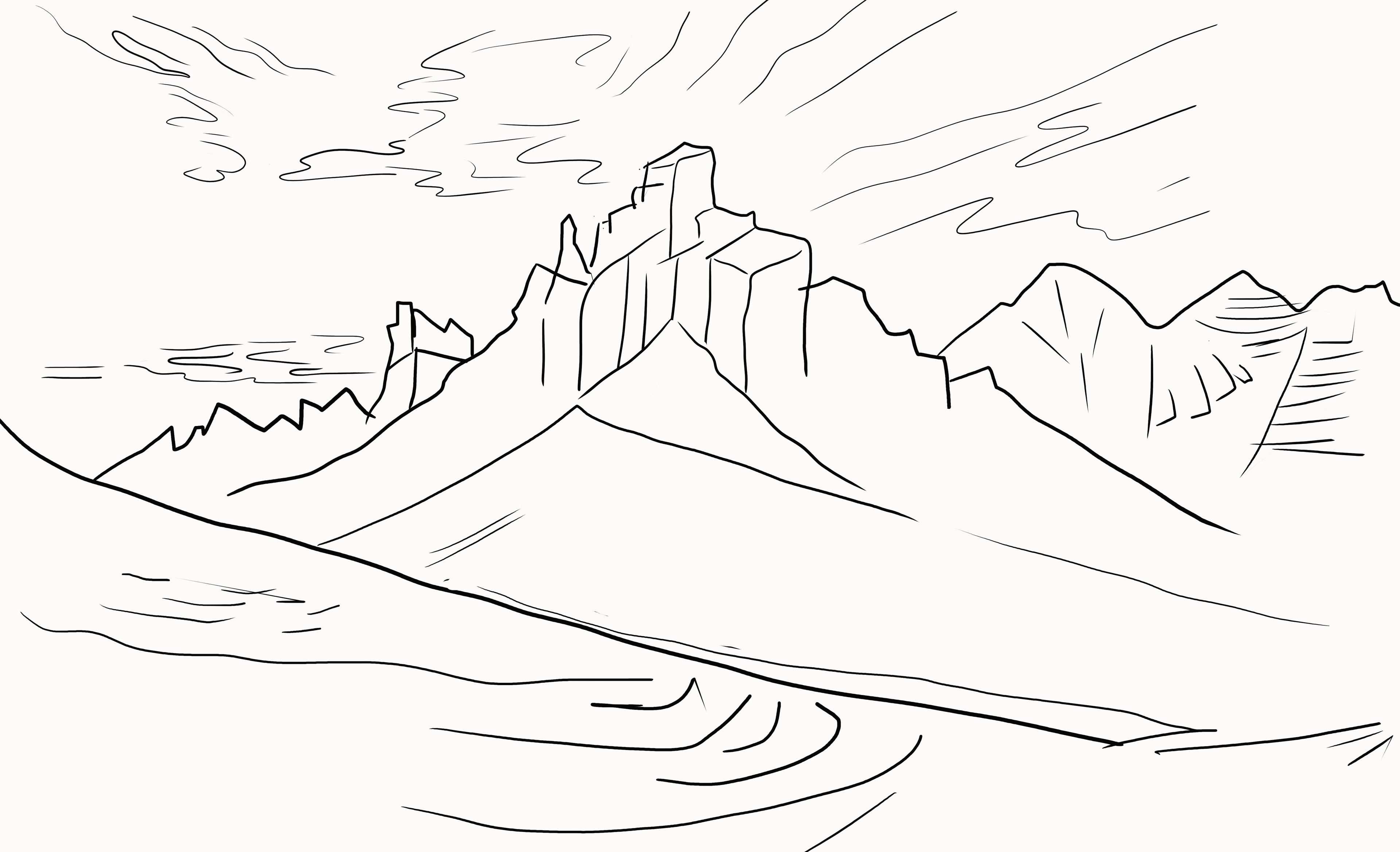 Chapitre 2 croquis montagne par m_sea