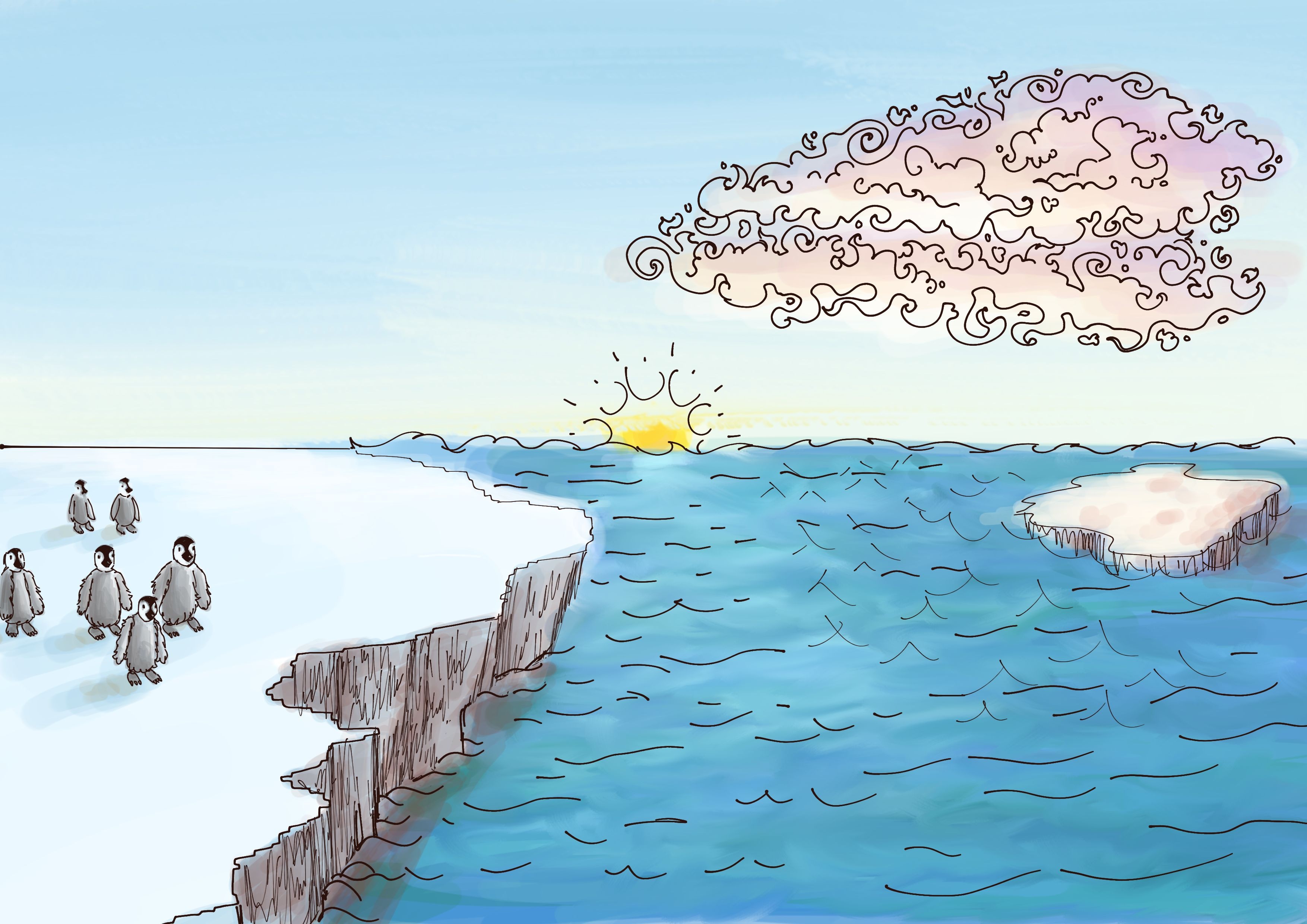 Chapite 0 : bébés pingouins sur banquise par joachim_cedono