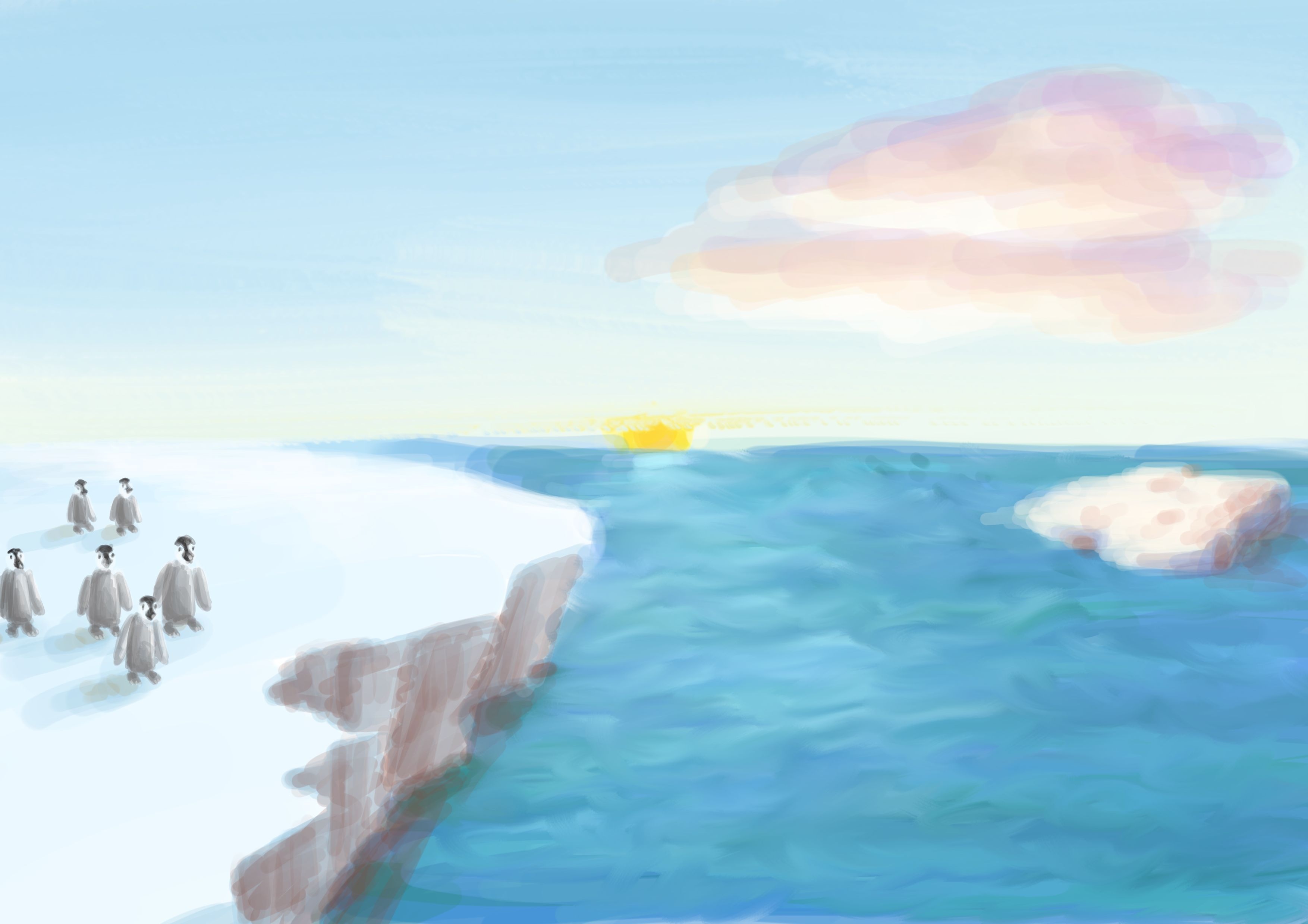 Chapite 0 : bébés pingouins sur banquise par joachim_cedono