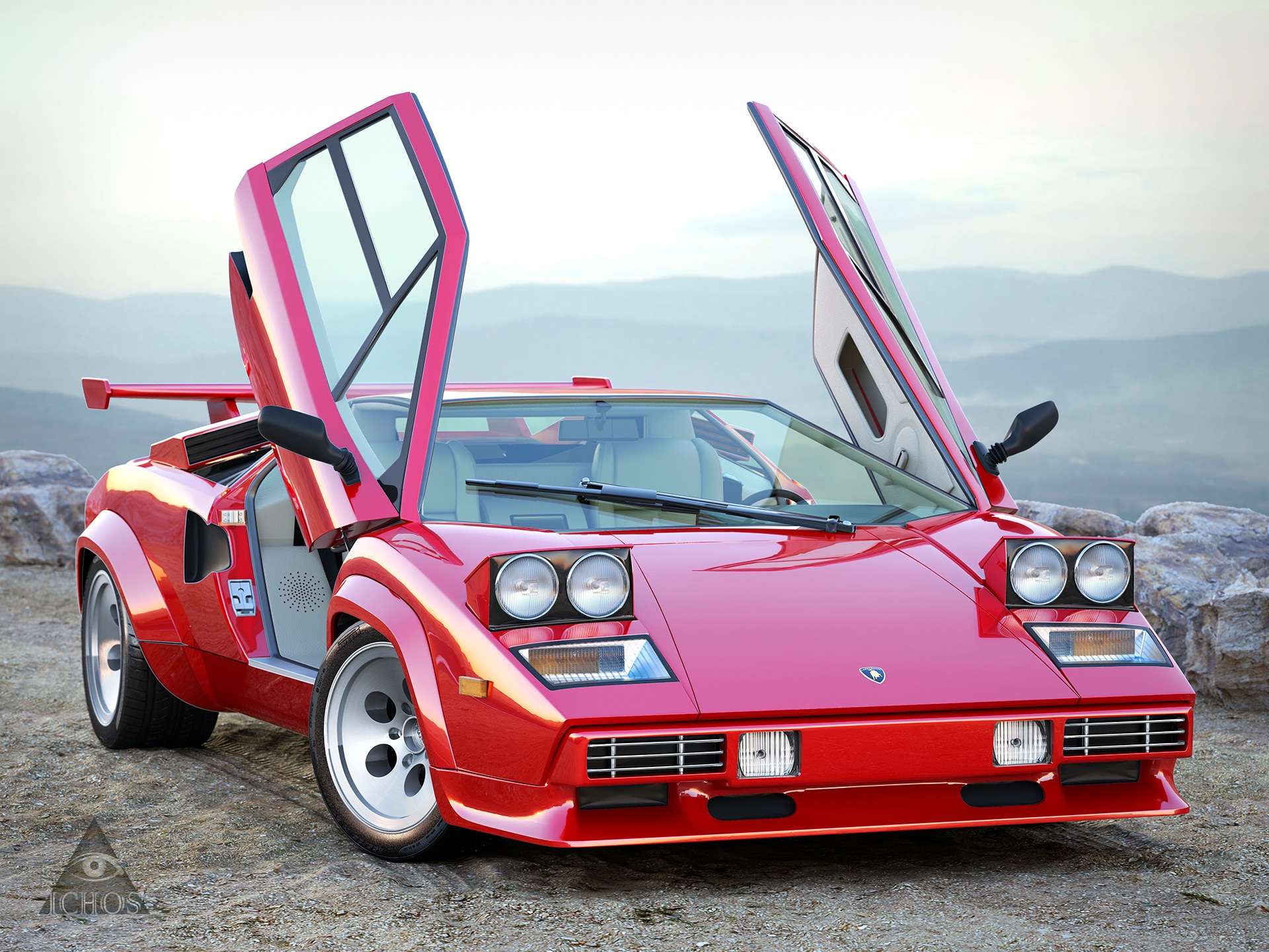 Lamborghini Countach 1985 -Red Bull Edition par angelesteban