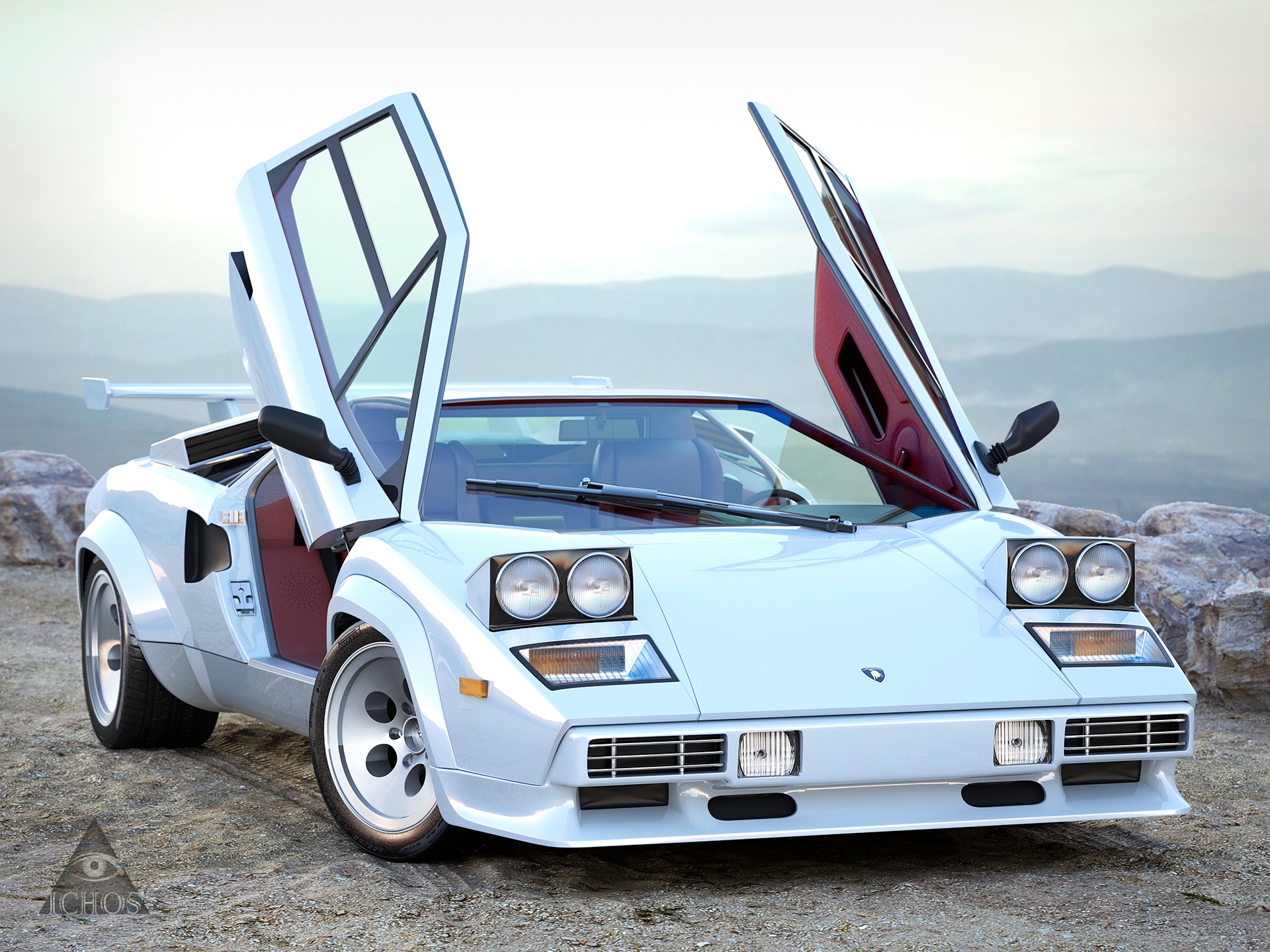Lamborghini Countach 1985 - White Bull Edition par angelesteban