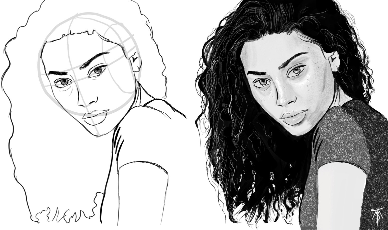 Portrait lines par Taliesin