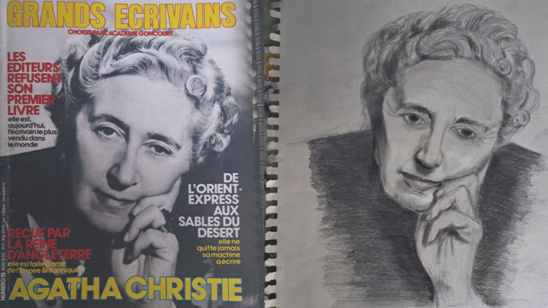 Portrait Agatha Christie par guenaelle