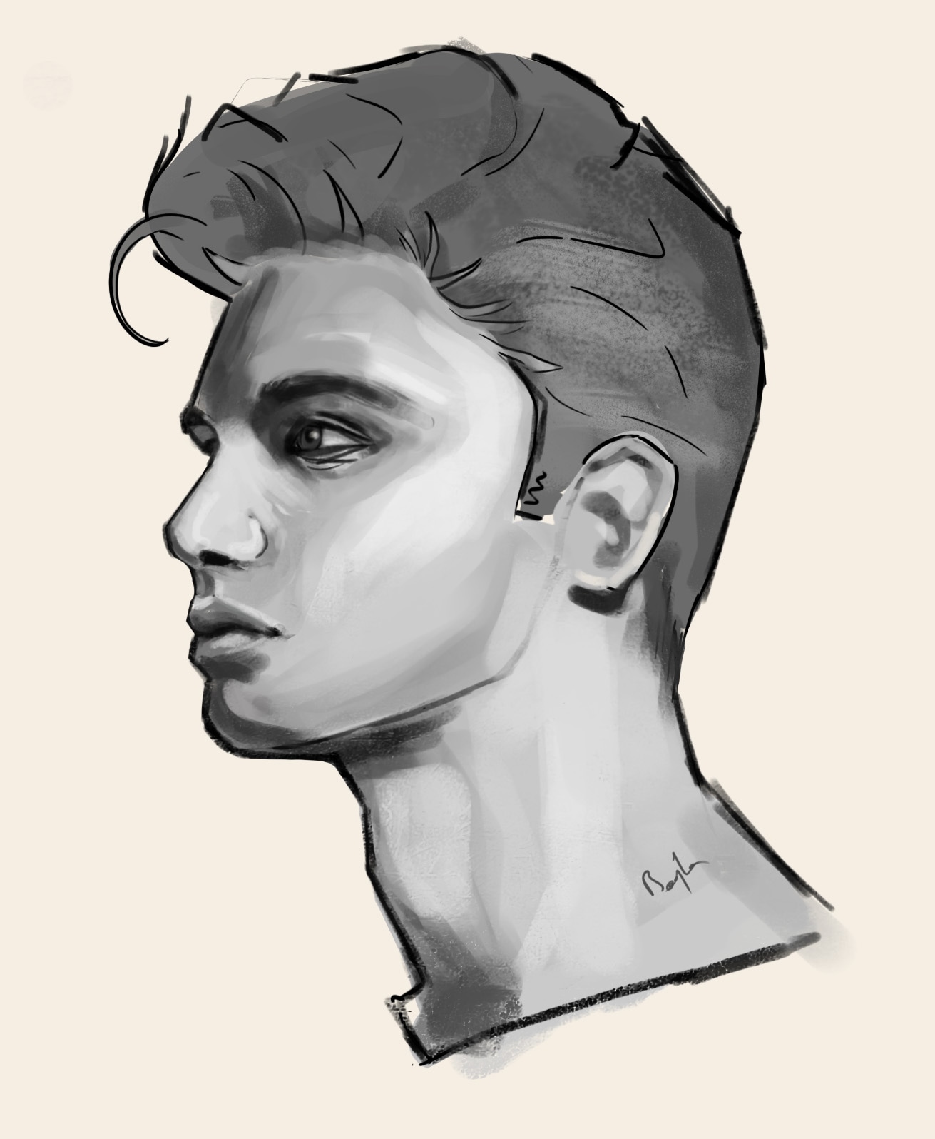 Défi Portrait J7 par Boqlo