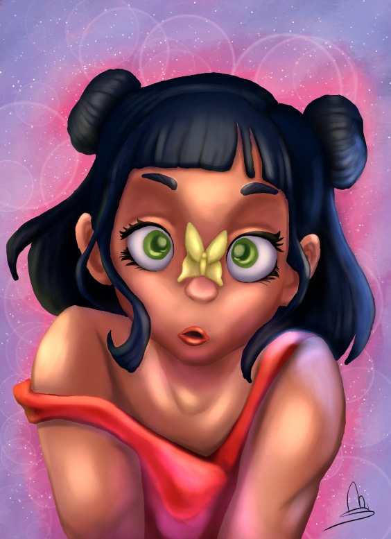 Colorisation en digital painting par Minoée.s