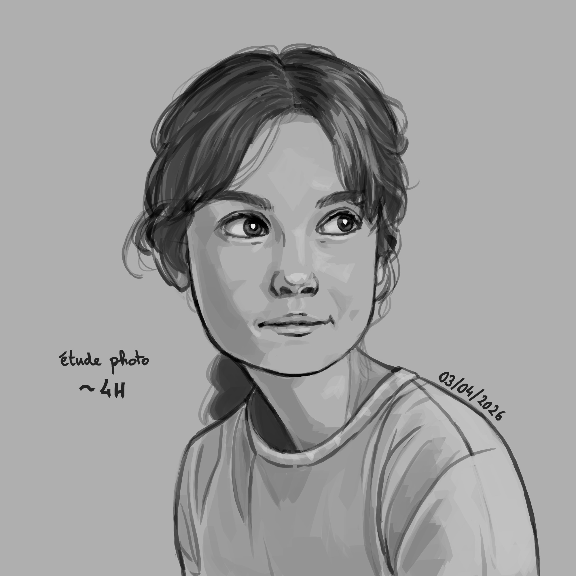 étude portrait photo par roi_loup