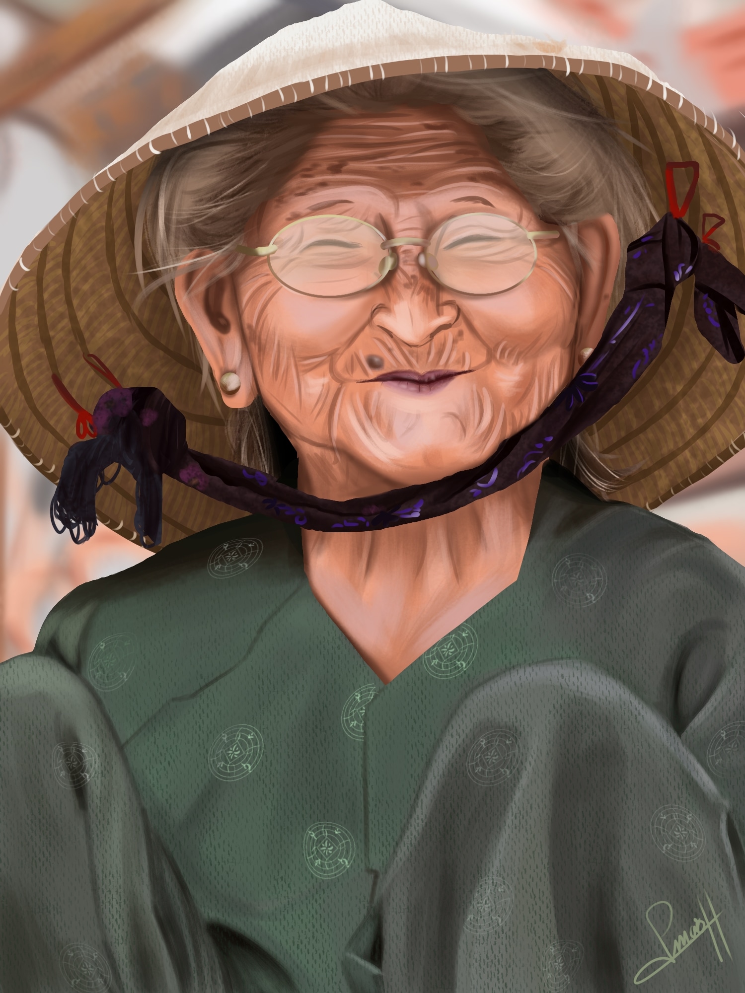 Portrait n°10 Obachan ! par smash_no_jutsu