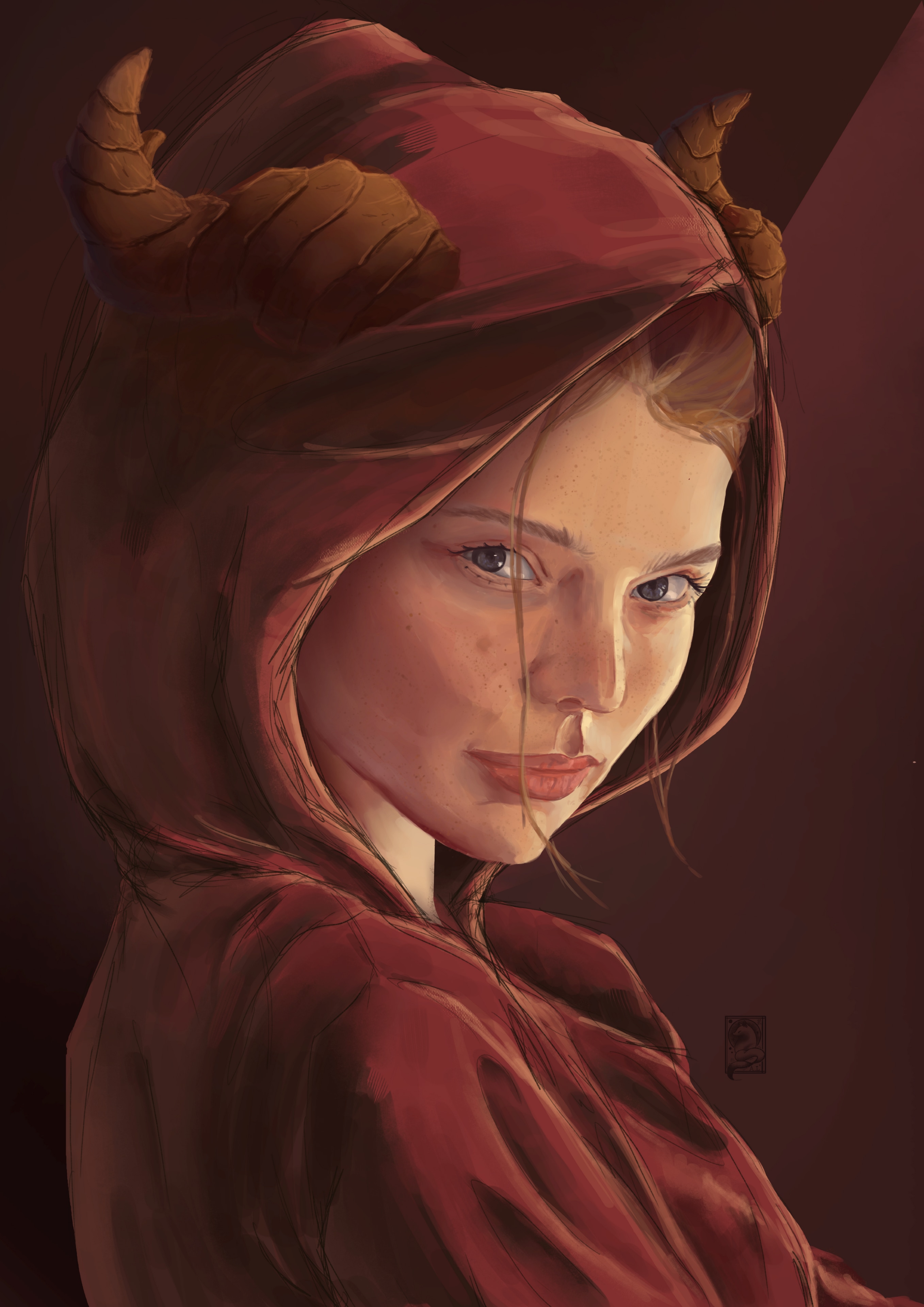 Démone portrait par ALArts