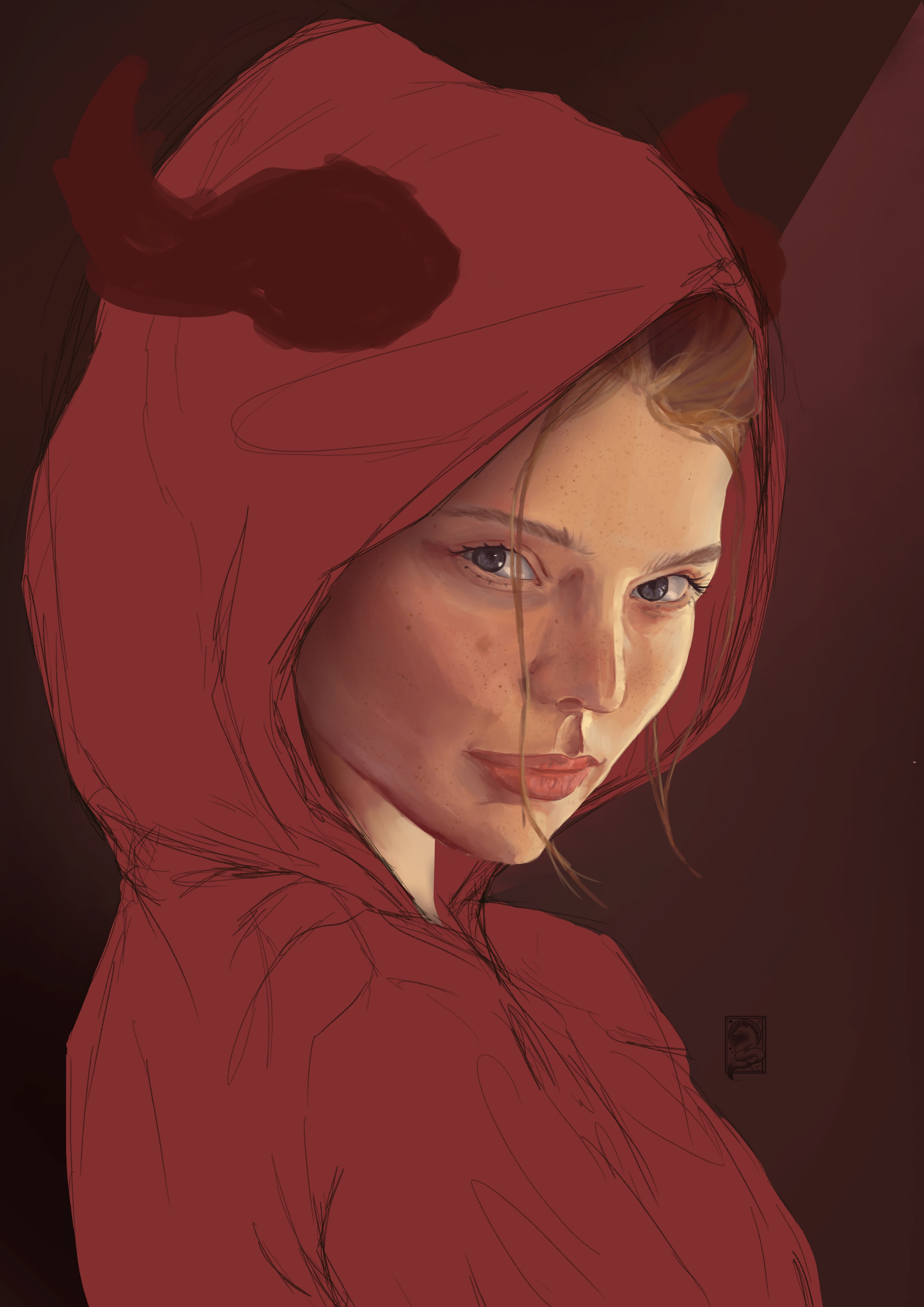 Démone portrait par ALArts