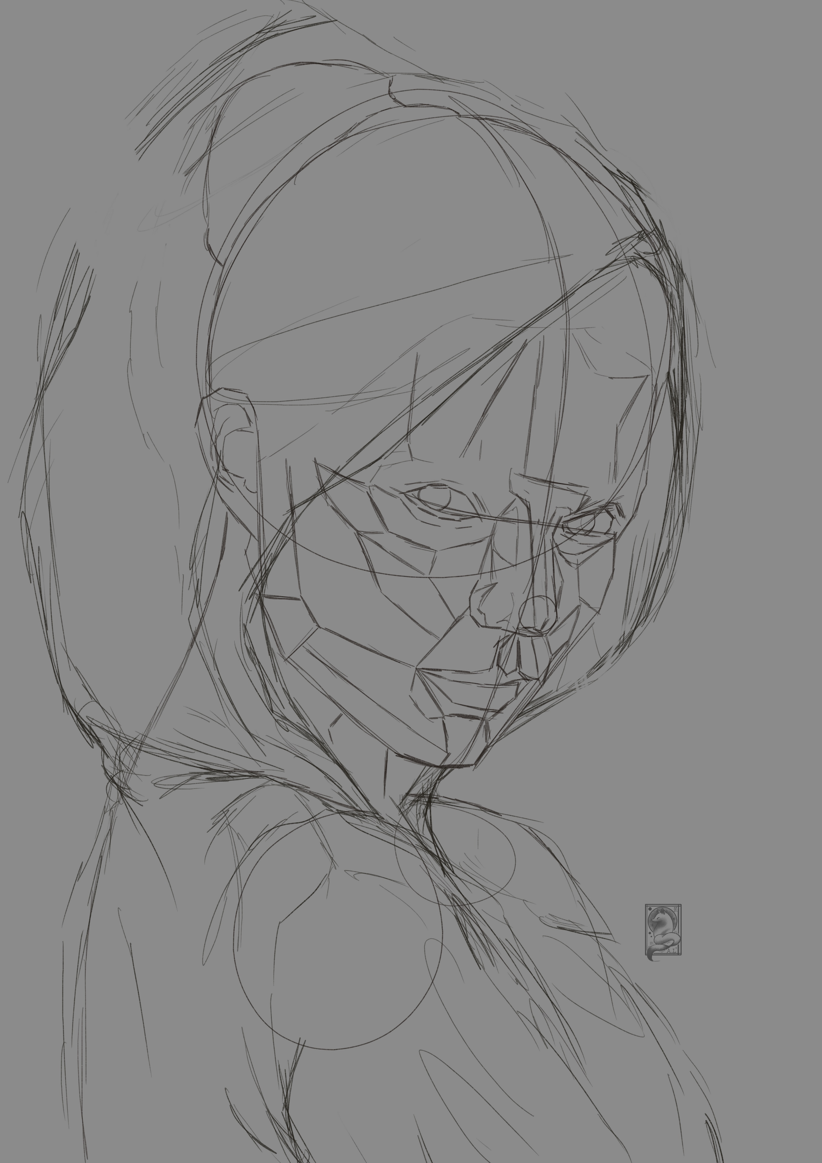 Démone portrait par ALArts