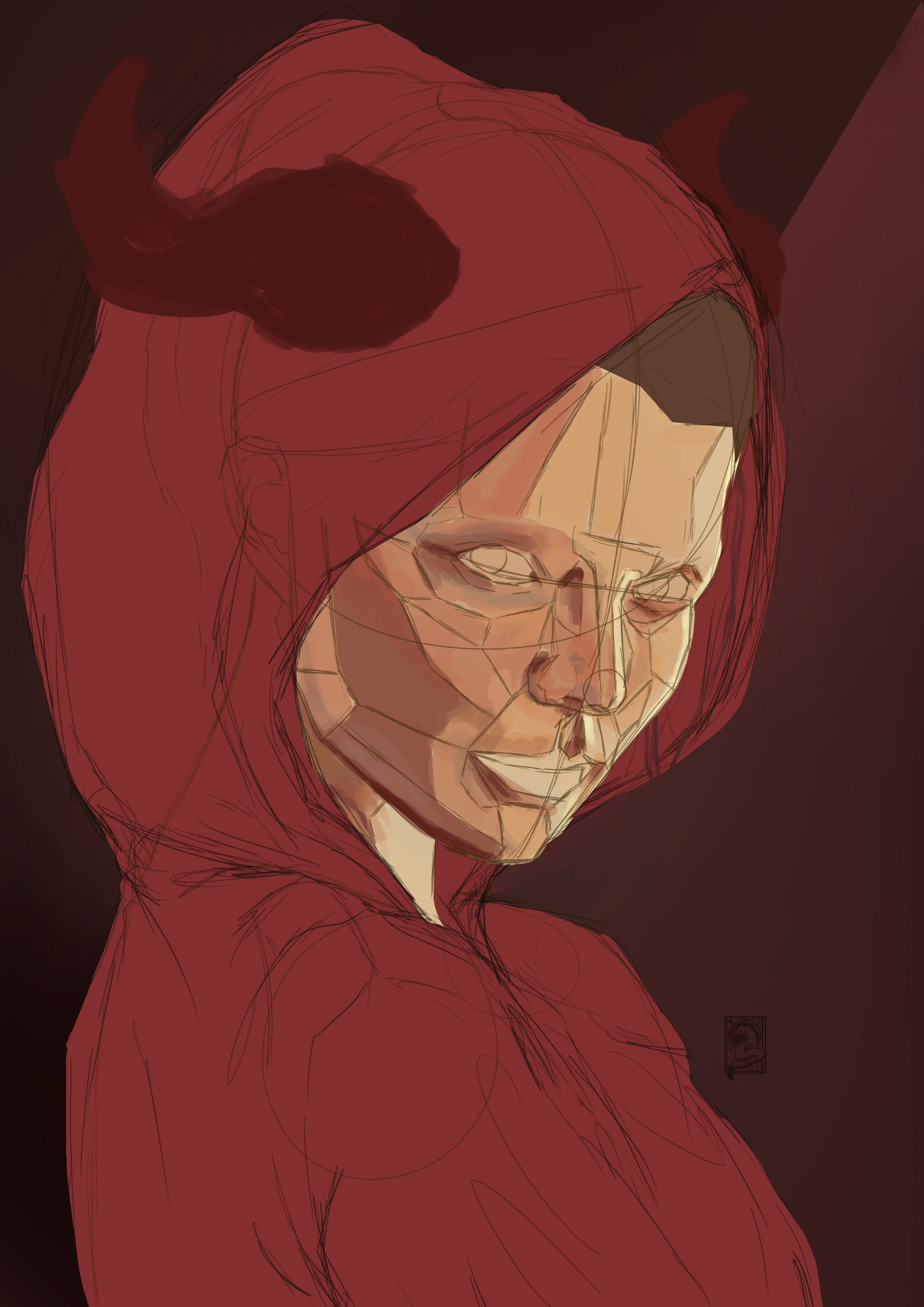 Démone portrait par ALArts