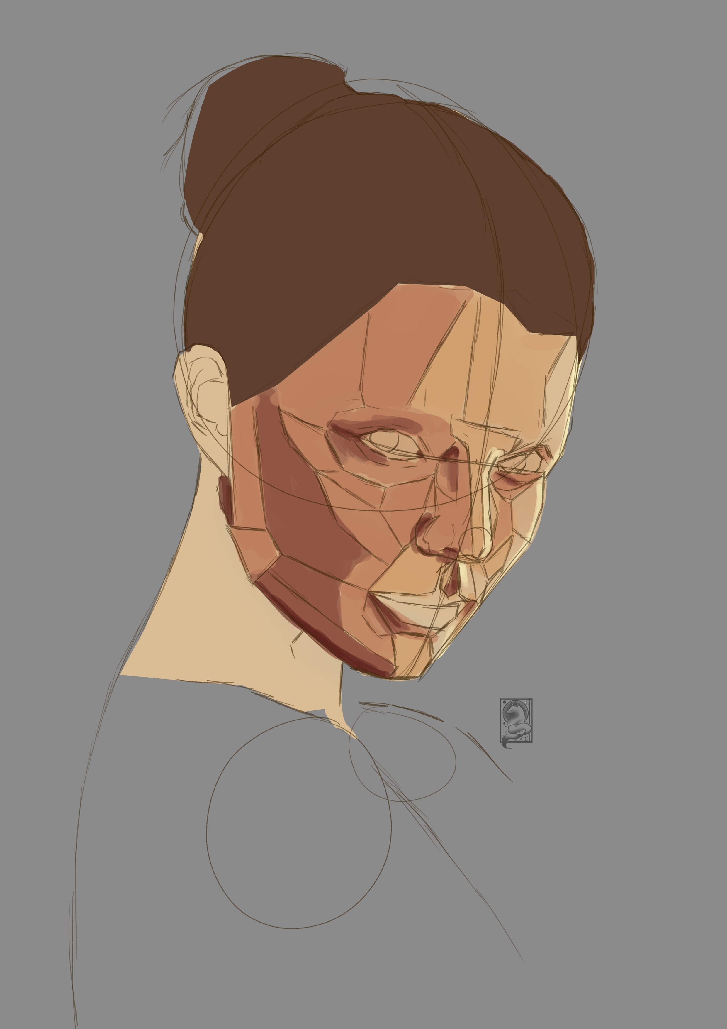 Study portrait 3(skin) par ALArts