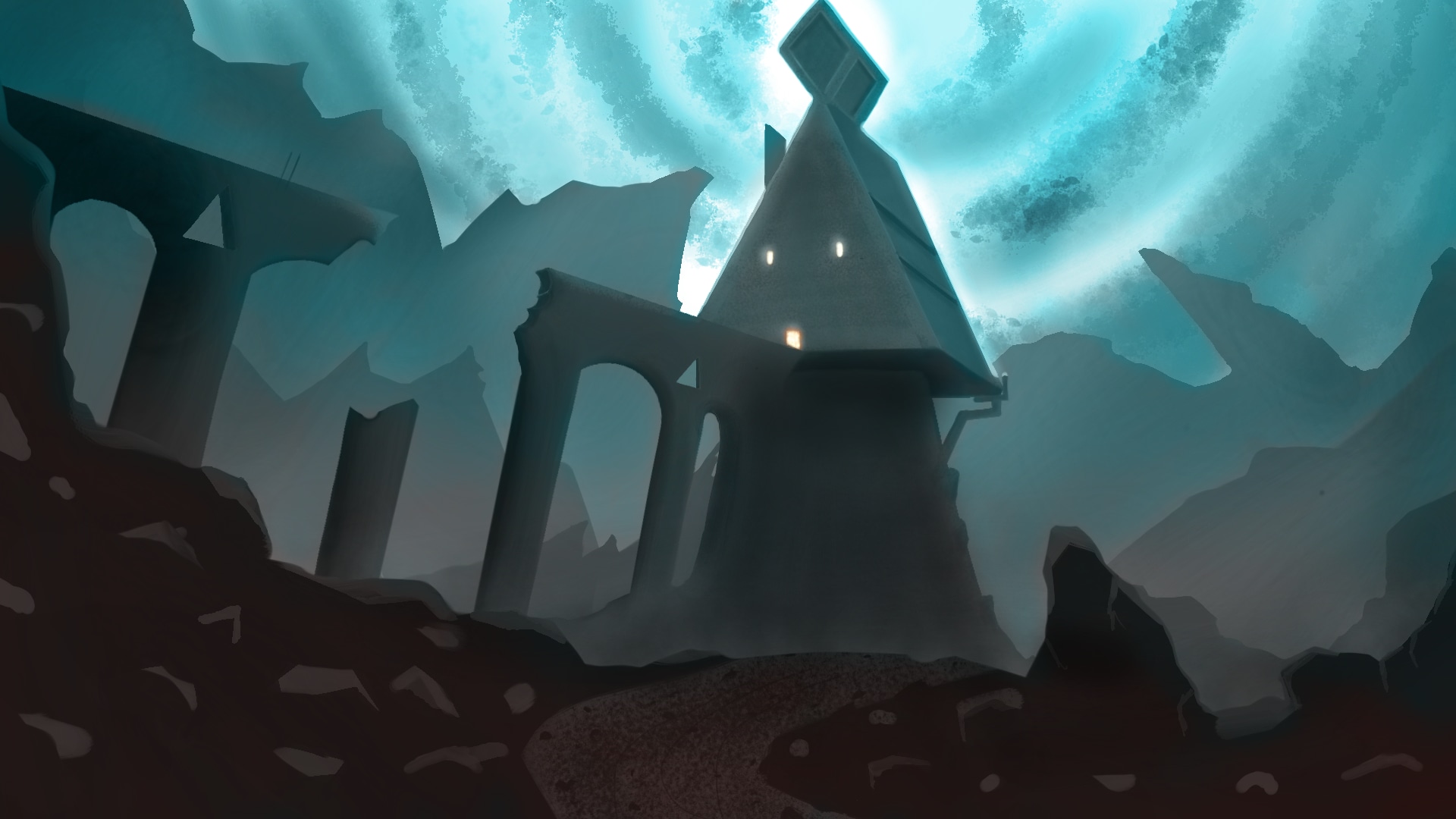 "Paysage de fantasy" par yanguel