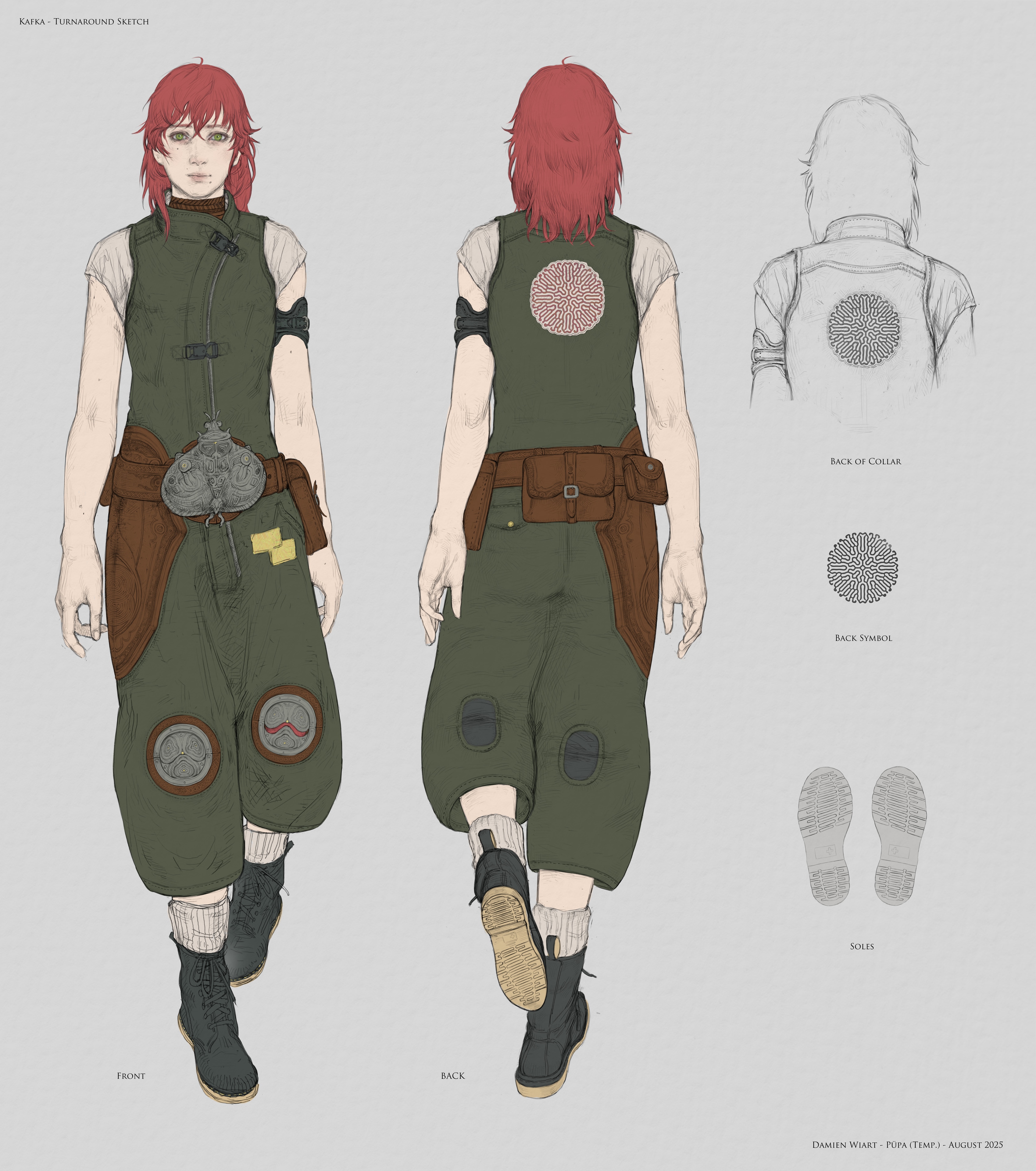 Kafka - Character design finalisé et Turnaround par damien_wiart