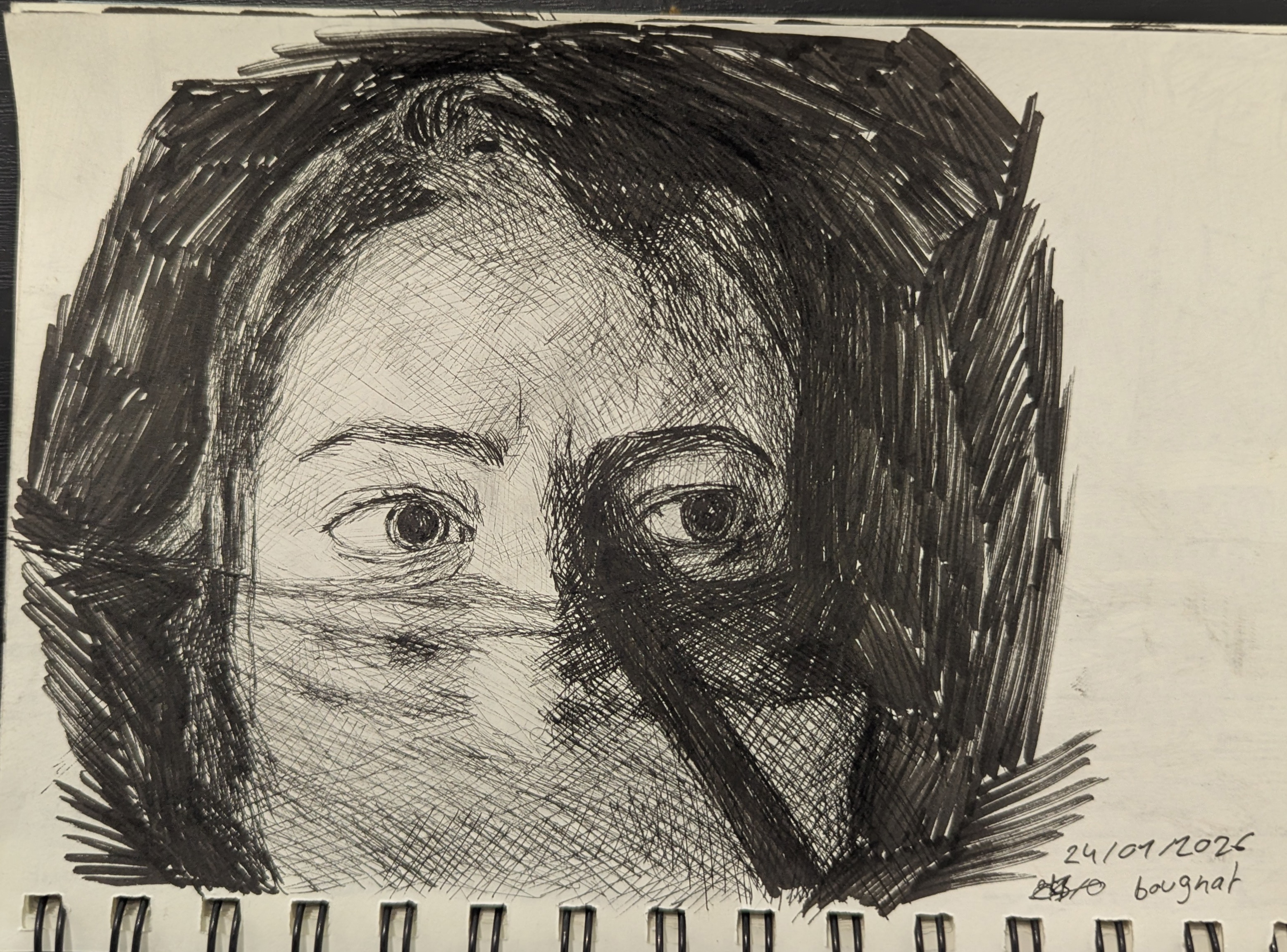 Tradi - Etudes aux feutres fins par bougnat