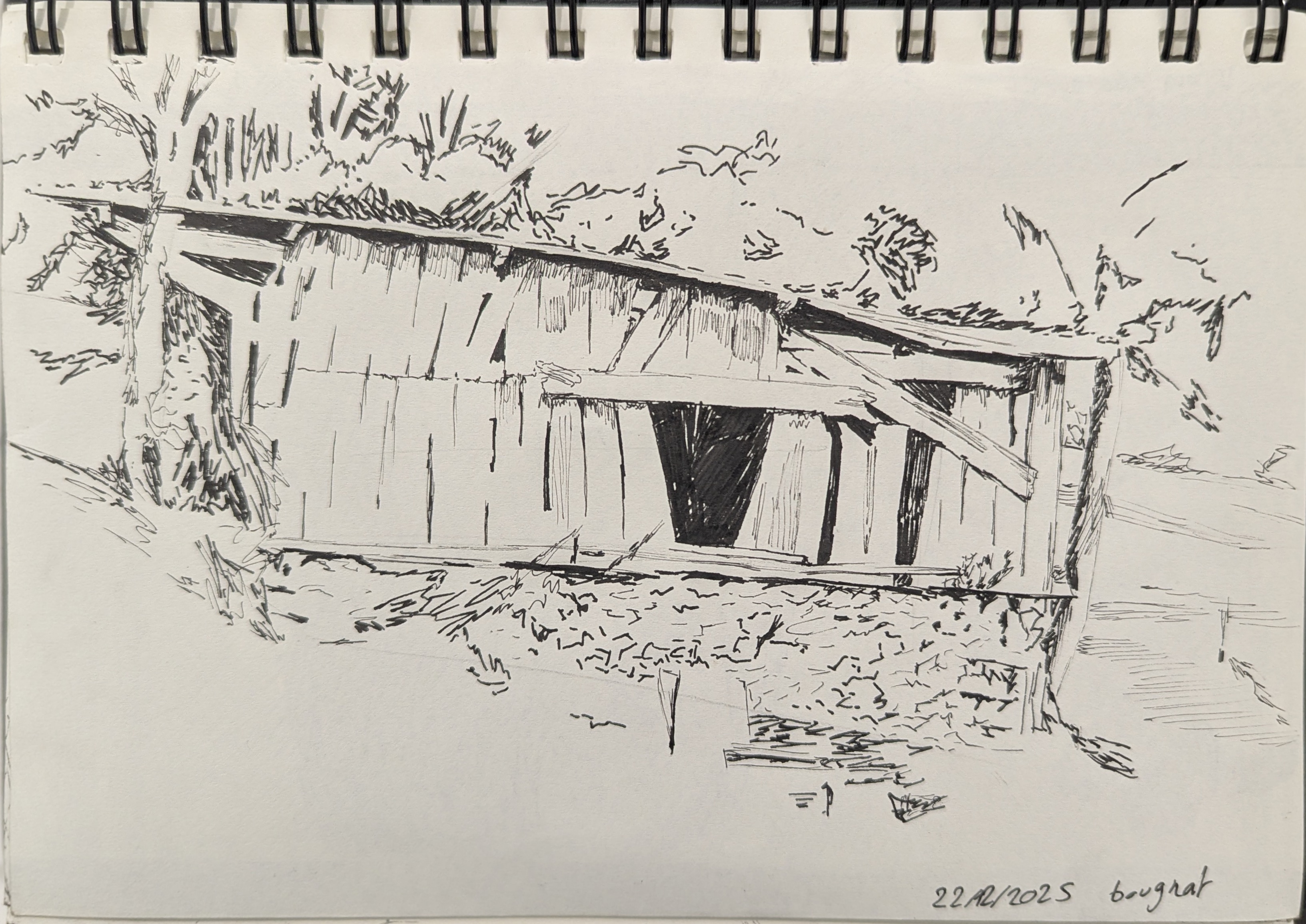 Tradi - Etudes aux feutres fins par bougnat