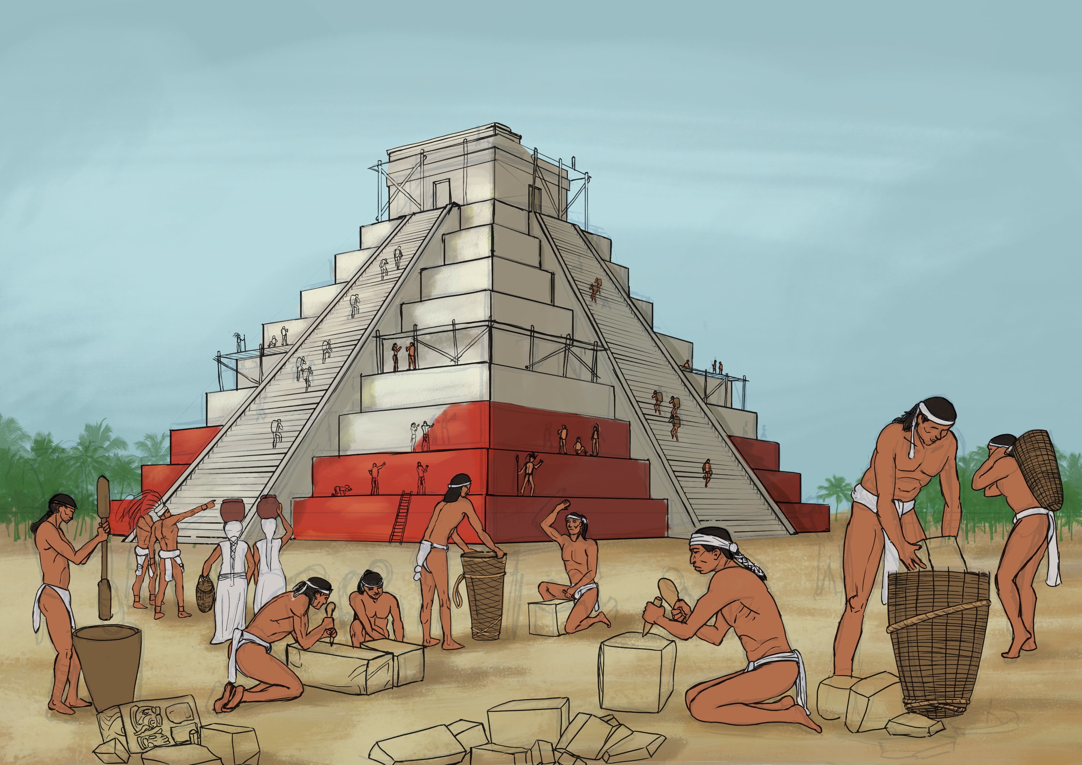 Mayan temple building par Ben2ln