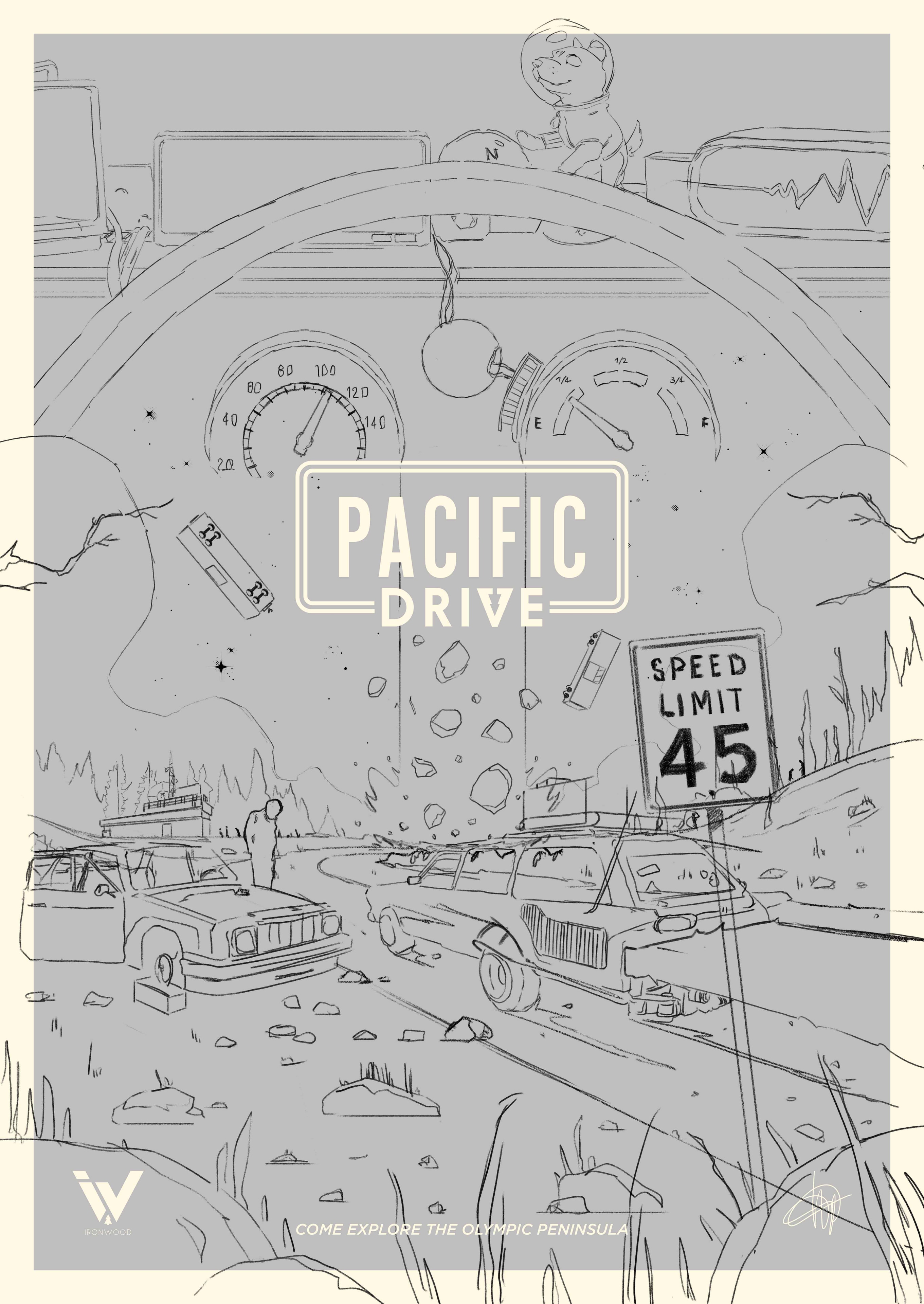 PACIFIC DRIVE Poster Art par QuentinMARROULE