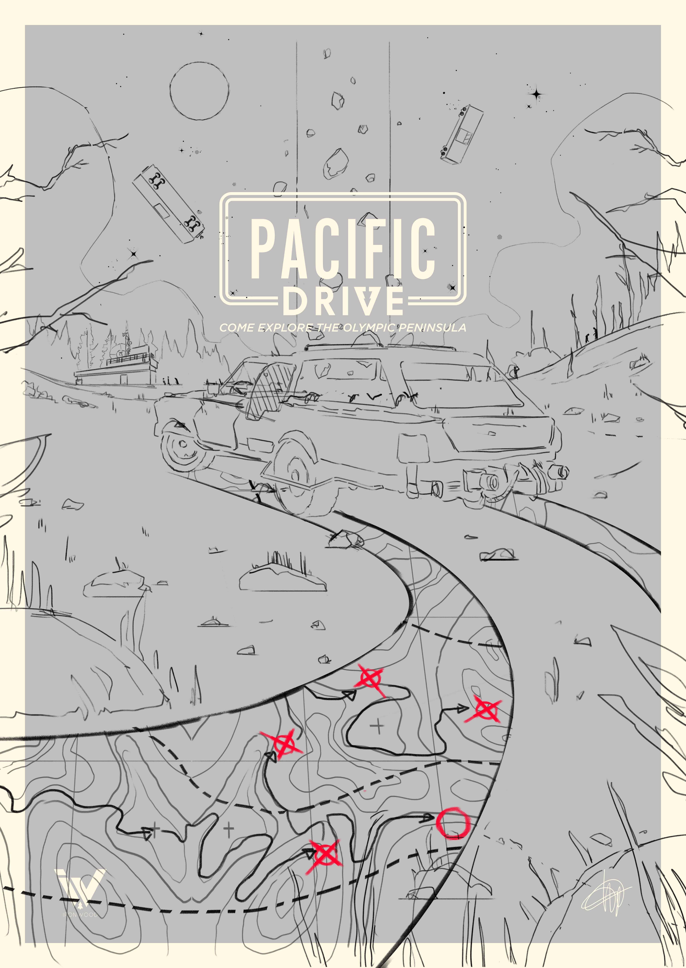 PACIFIC DRIVE Poster Art par QuentinMARROULE
