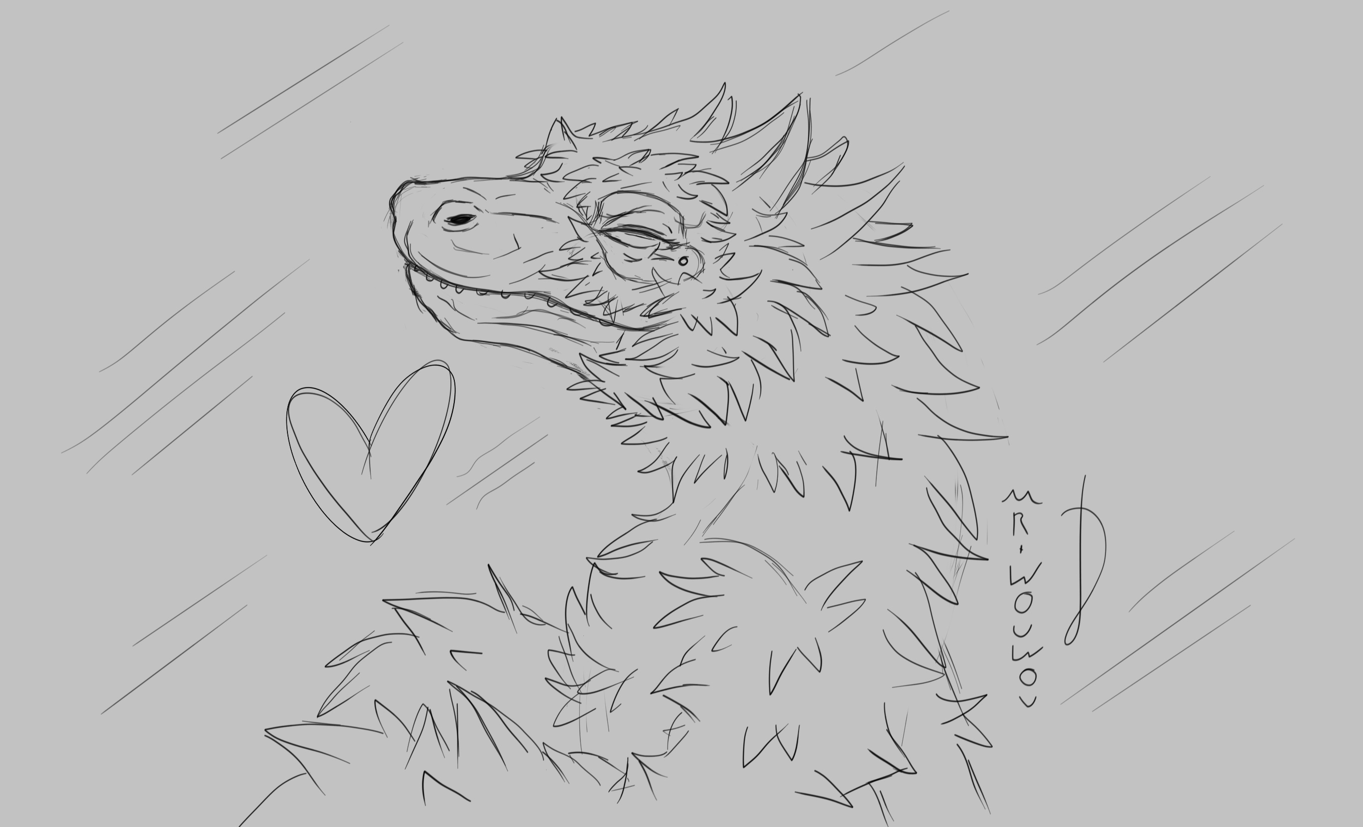 I love the Raptor Sketchart par Mr.Wouwou