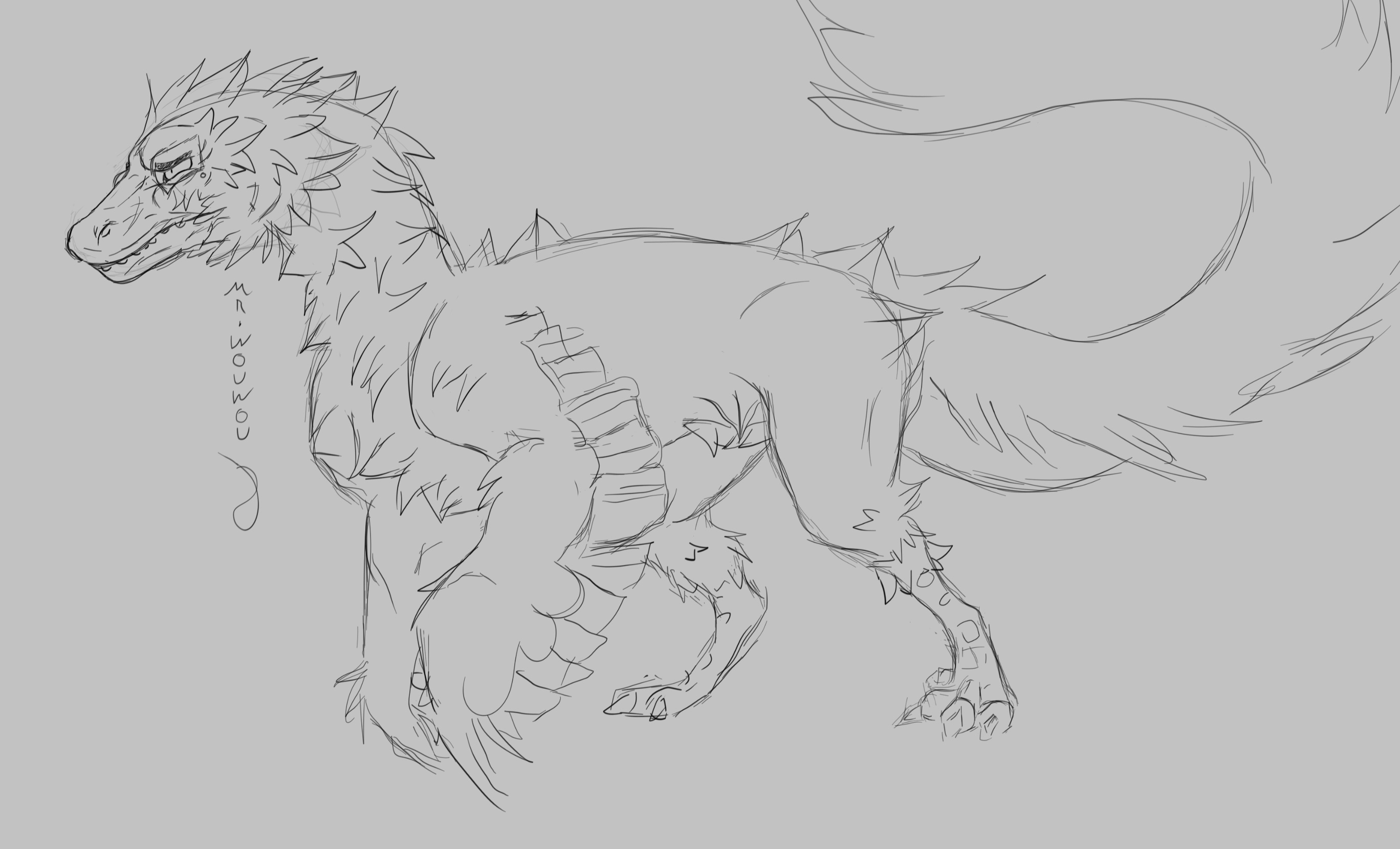 I love the Raptor Sketchart par Mr.Wouwou