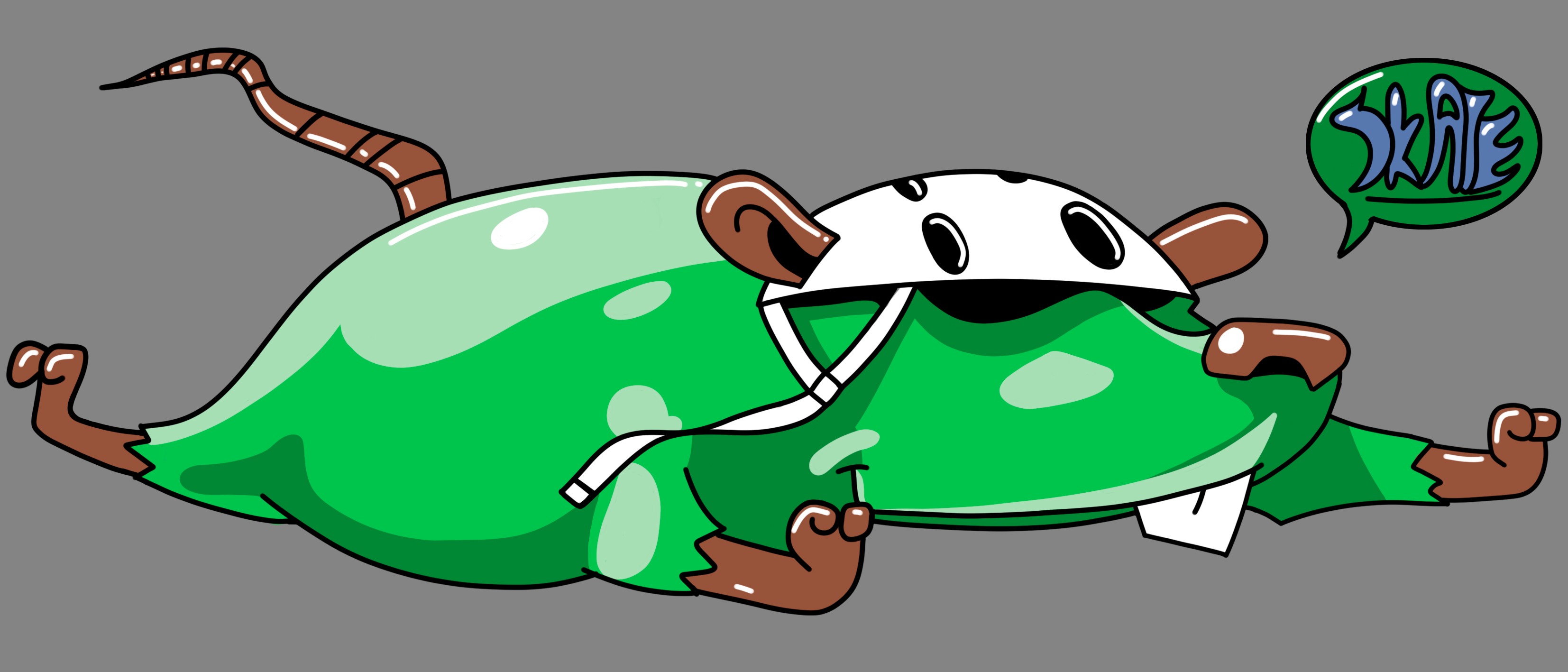 dessin d'un rat par bluby