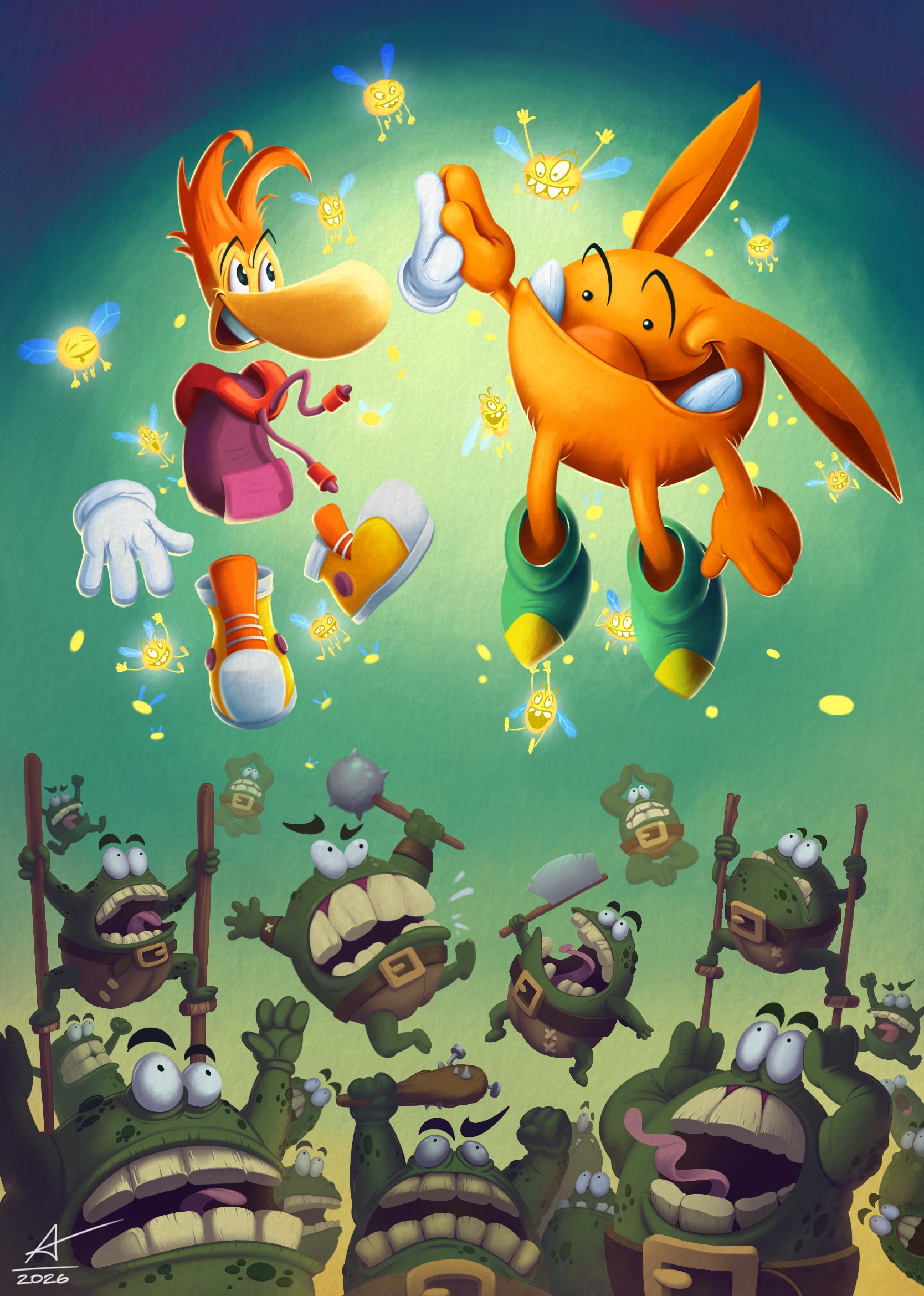 Fan art Rayman Legend par faby