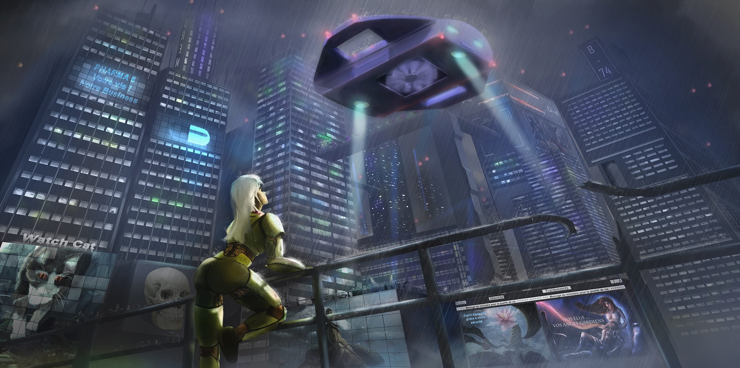 Cité Futuriste, dystopique par Taufi