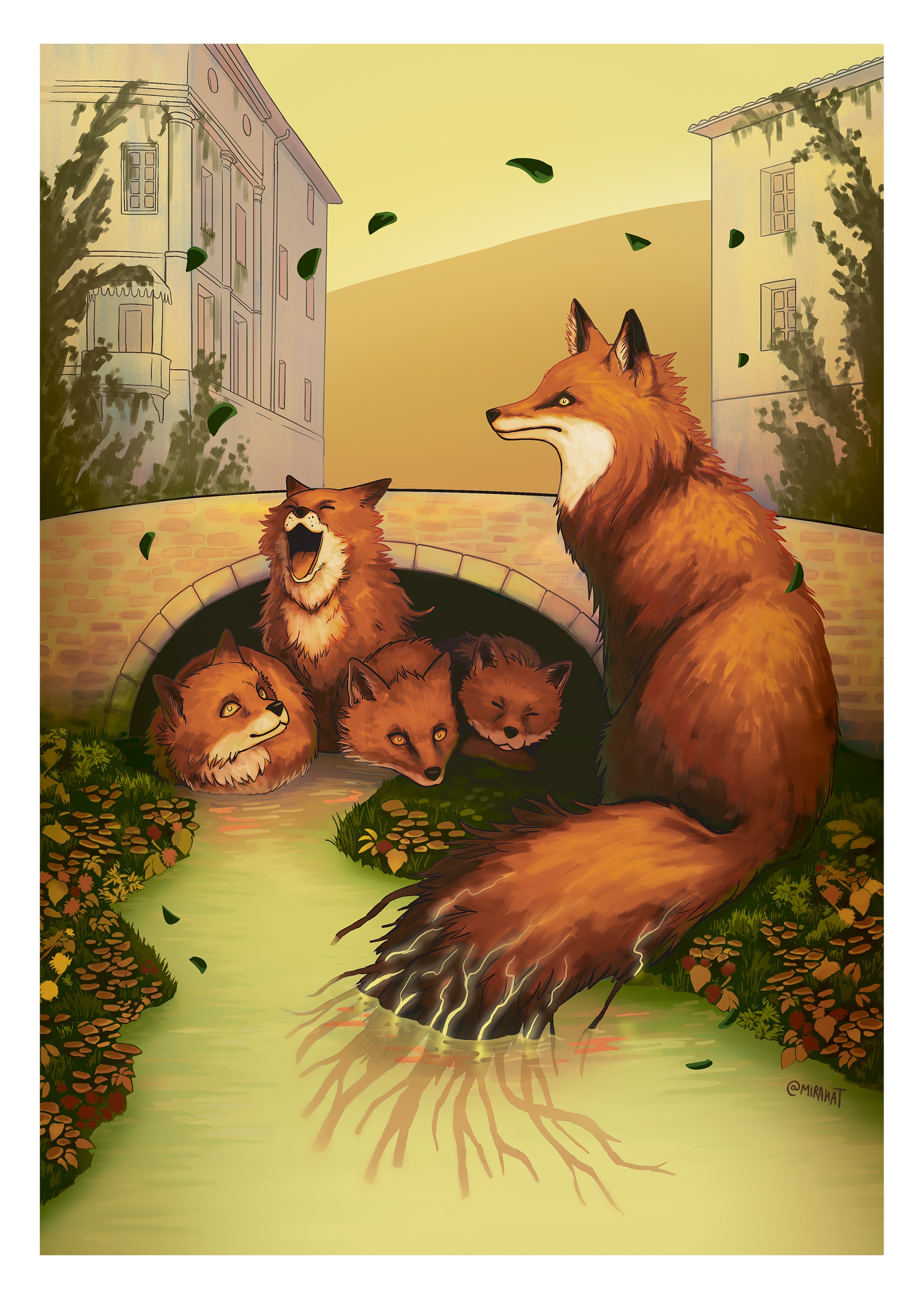 Renards géants - Pont par Mirahat