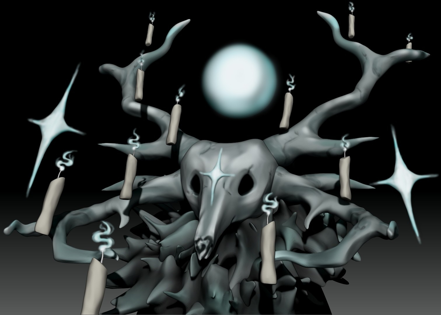3D sculpt_Aku par lostsoul