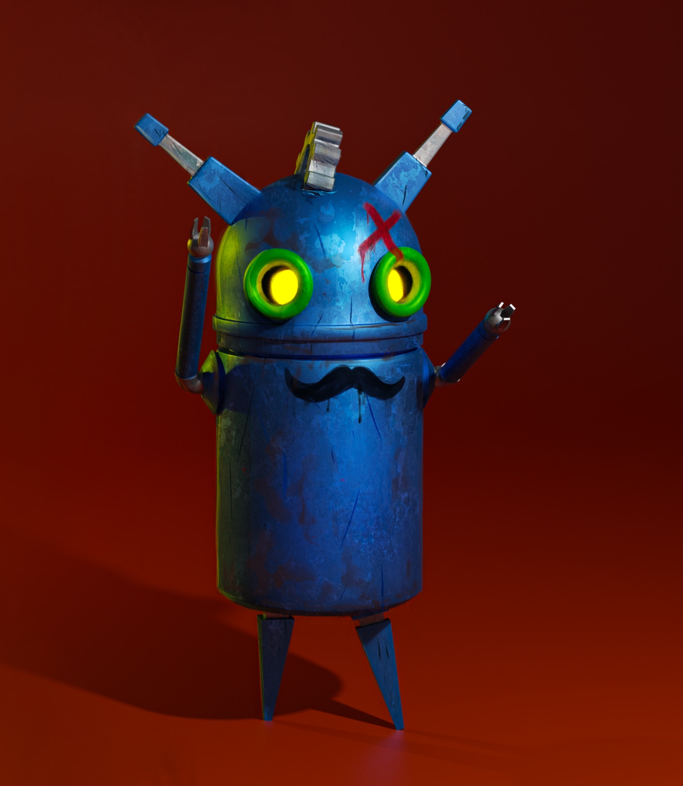 Robot cours 1 Blender par Hellboy