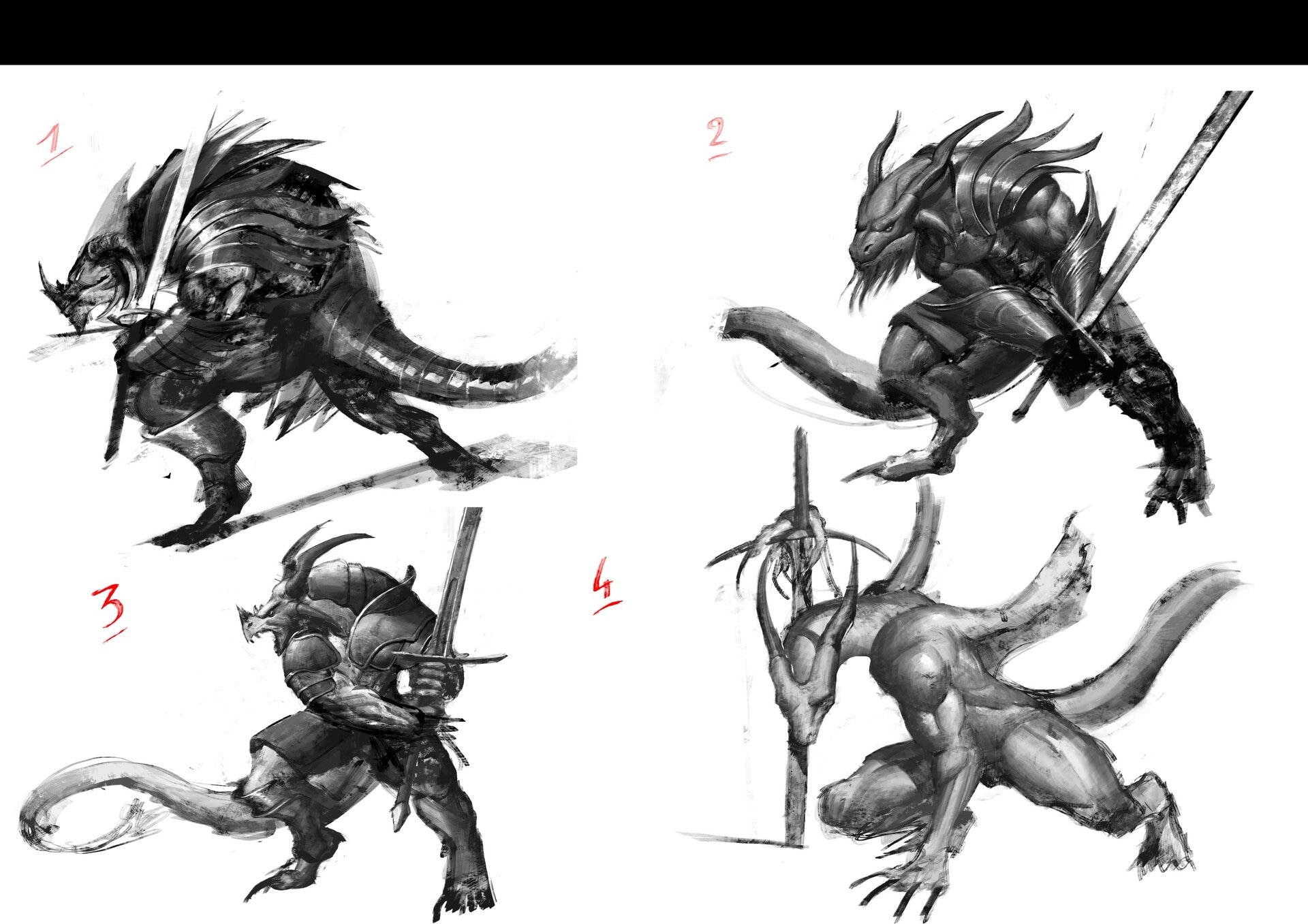 Chevalier Drakéïde par Ronan Quéré-Charvy