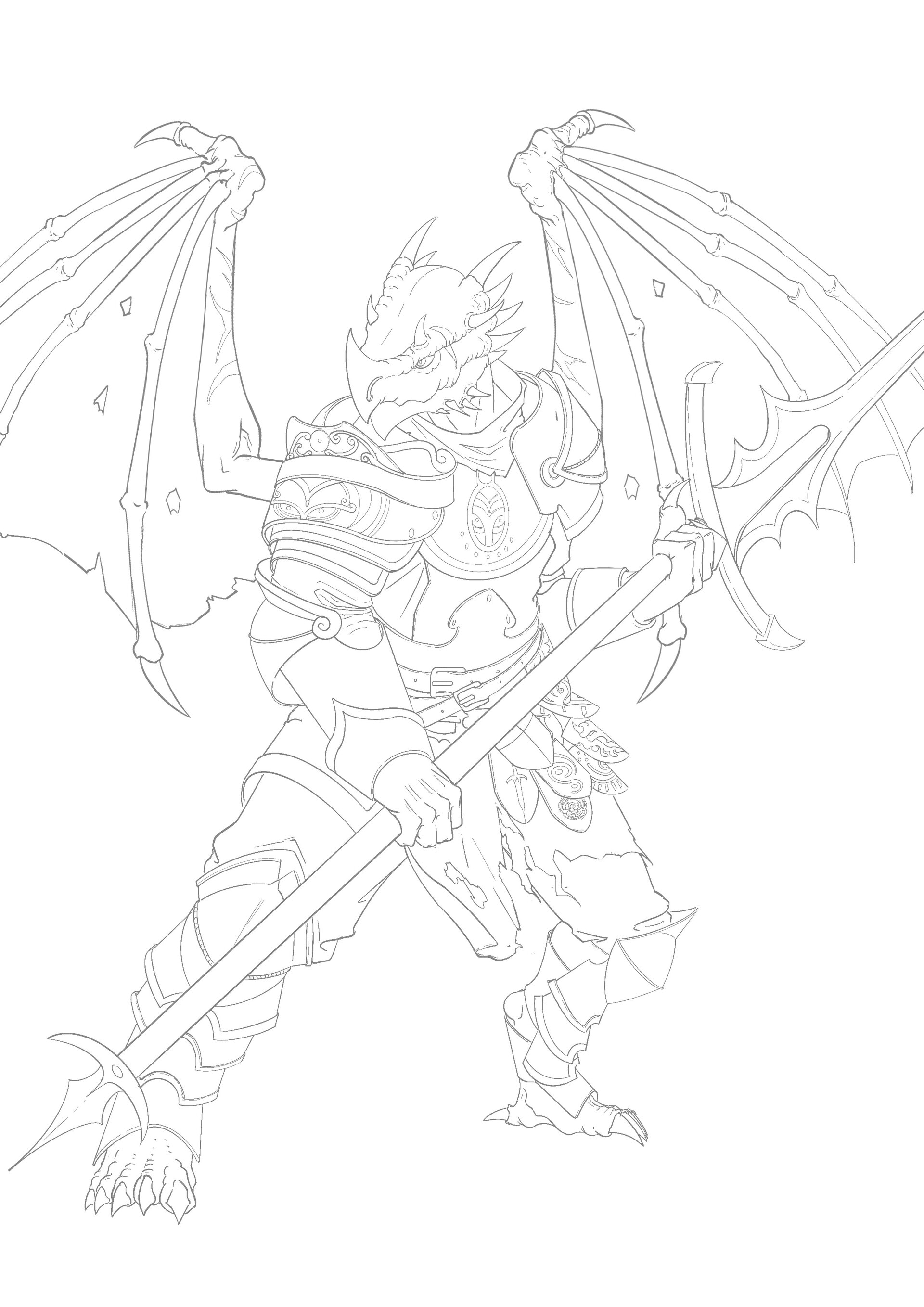 Chevalier Drakéïde par Ronan Quéré-Charvy