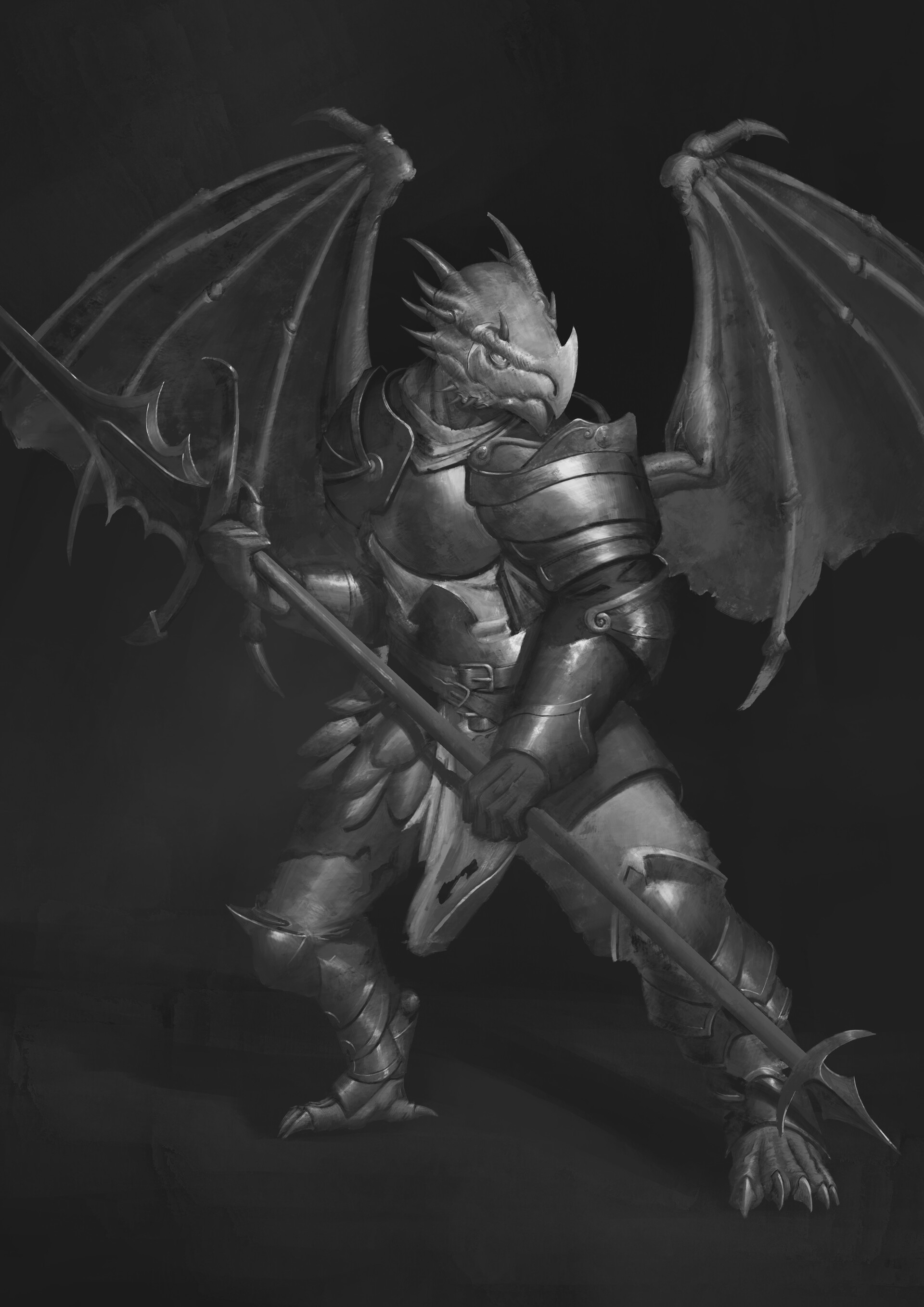 Chevalier Drakéïde par Ronan Quéré-Charvy