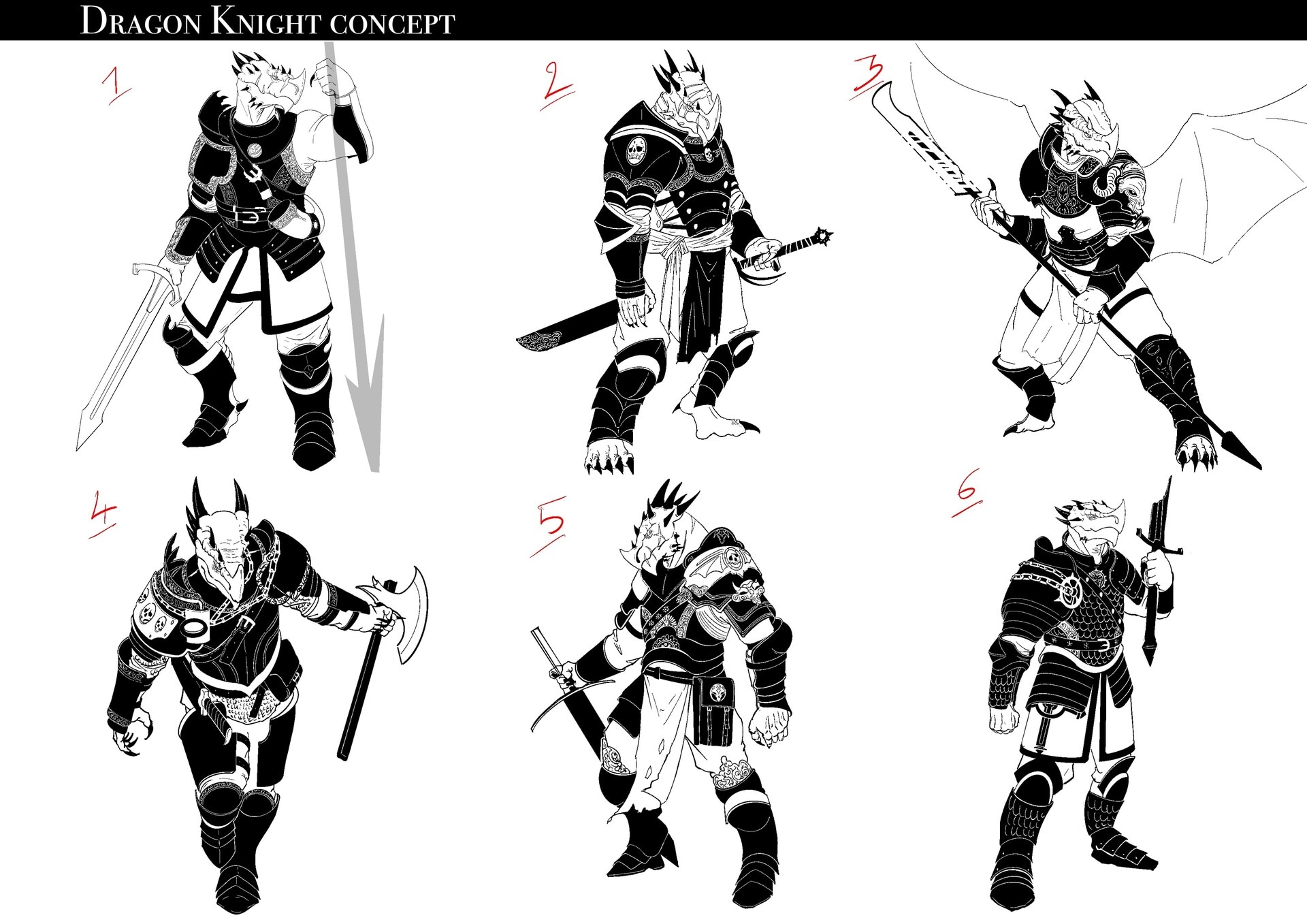 Chevalier Drakéïde par Ronan Quéré-Charvy