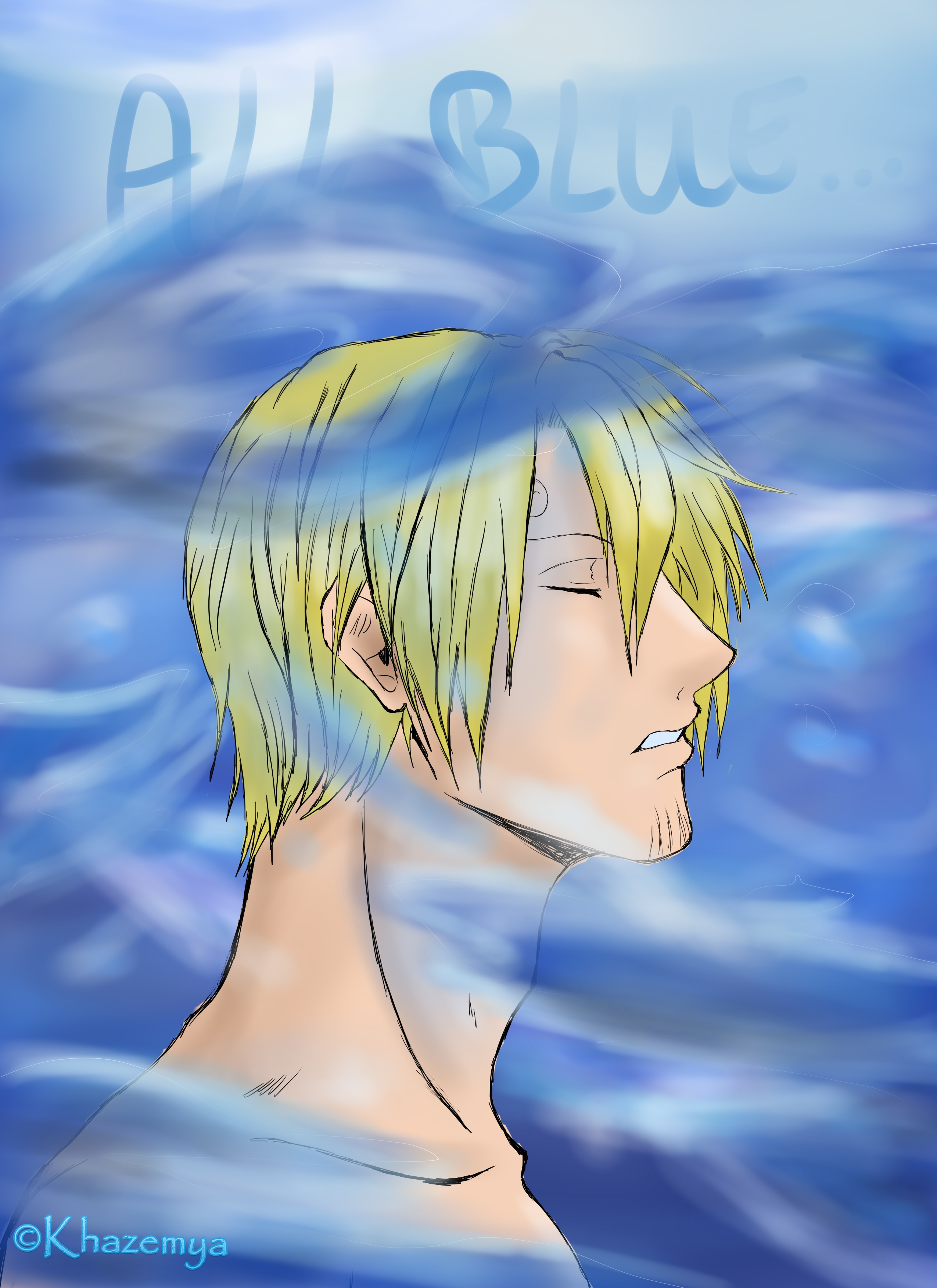 Sanji : All Blue (One Piece fanart, 2012) par Khazemya