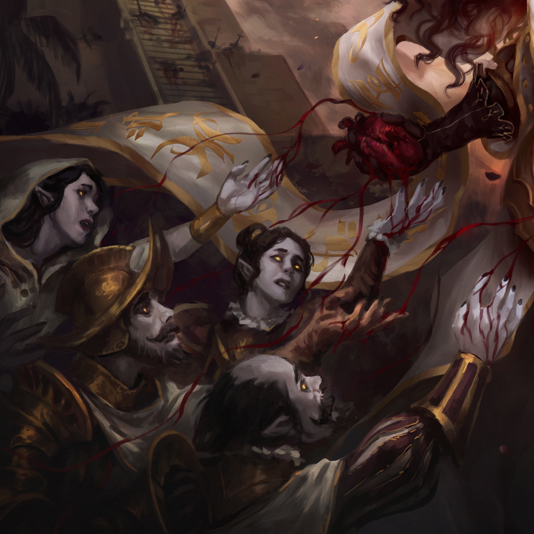 Elenda, the Dusk Rose - MTG fan art par dentifreaks