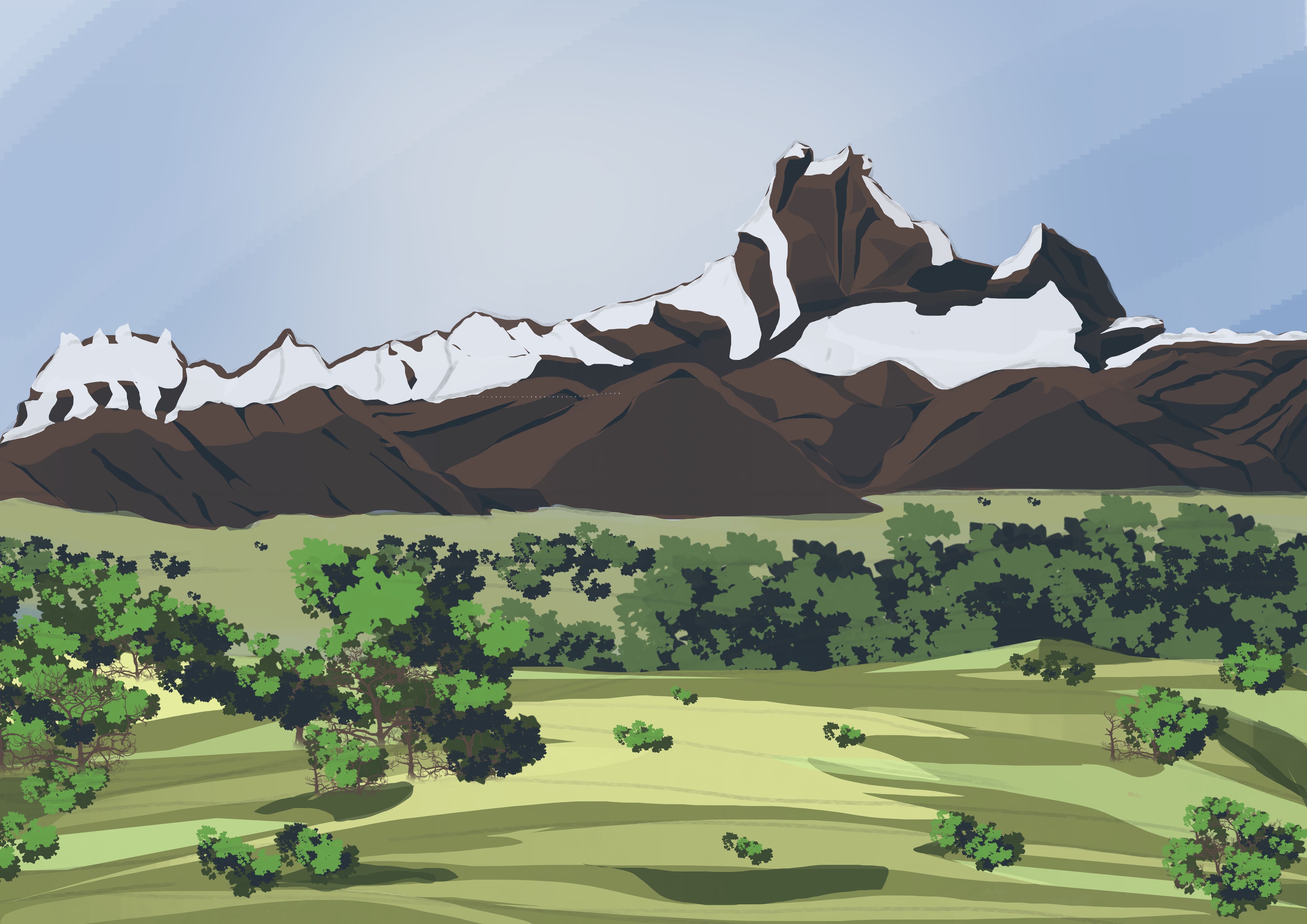savane et montagne par christianrobertson