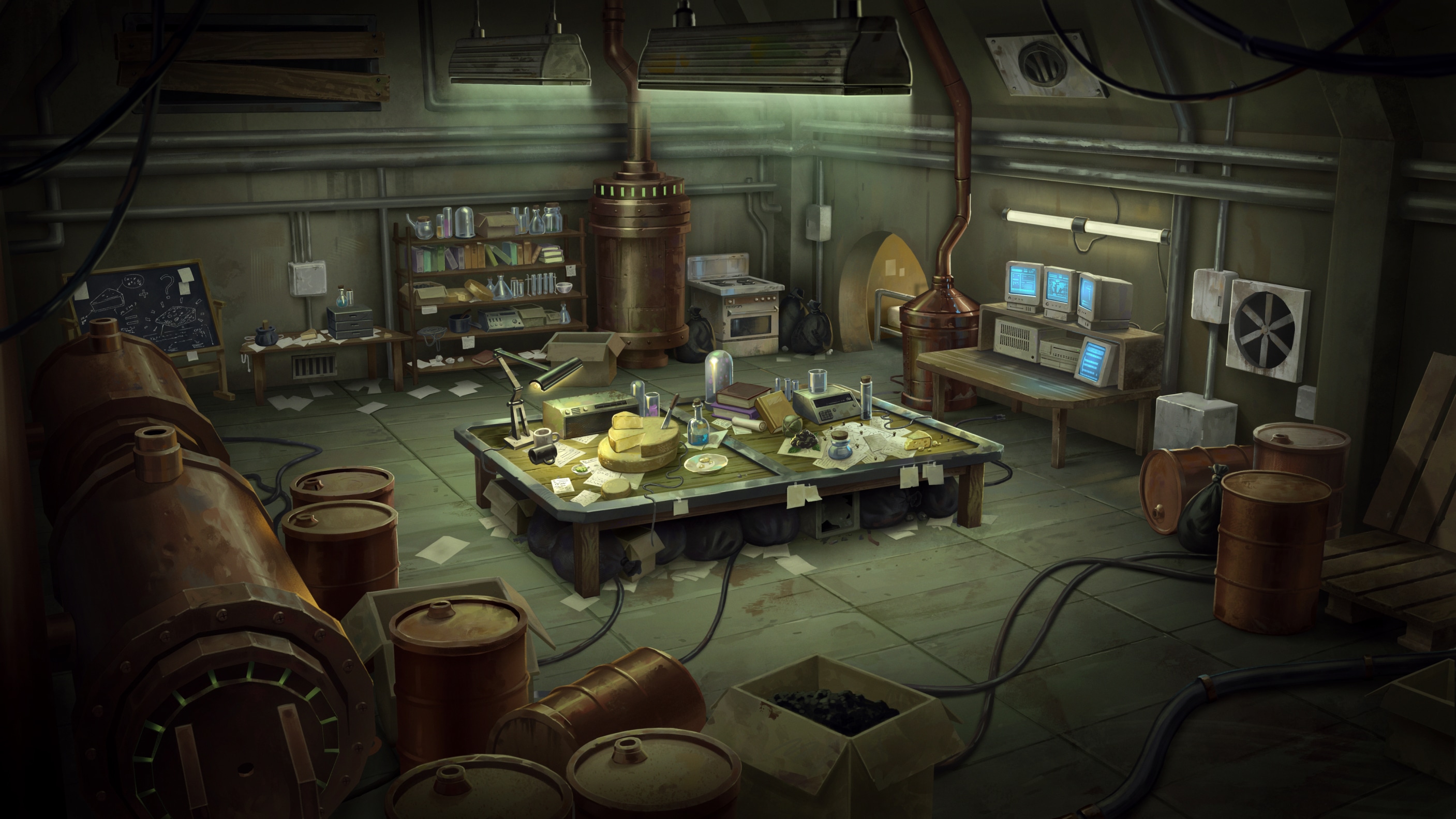 Underground environment - Background Painting 02 par adrienG