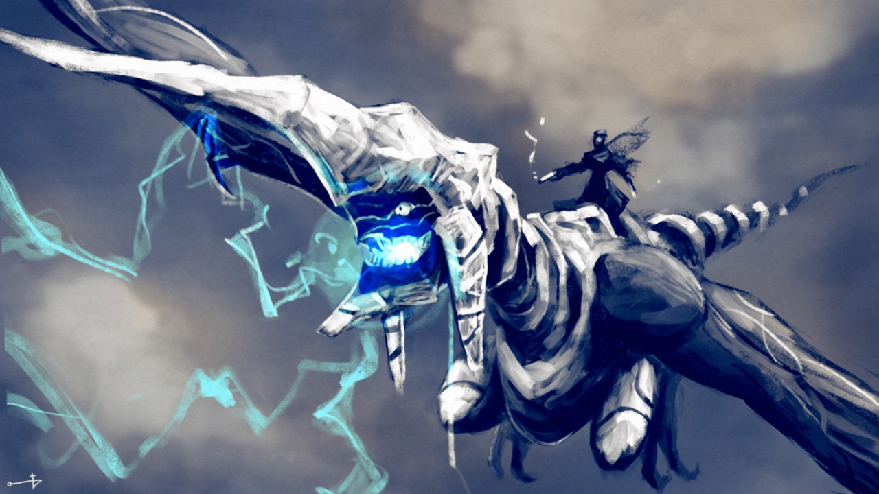 Speedpaint - Panzer Dragoon fanart par Triste Comique