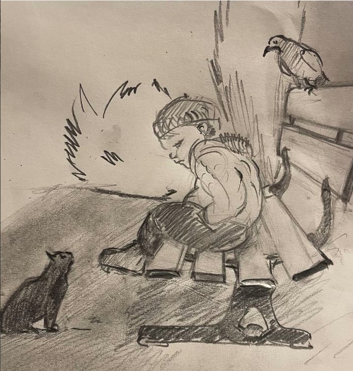 dessins avant  formation digital par AKIRAergo